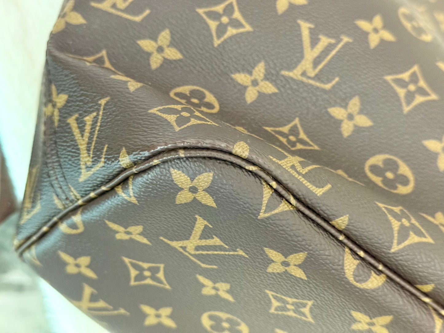 Louis Vuitton Neverfull MM Mono with Cerise Interior
