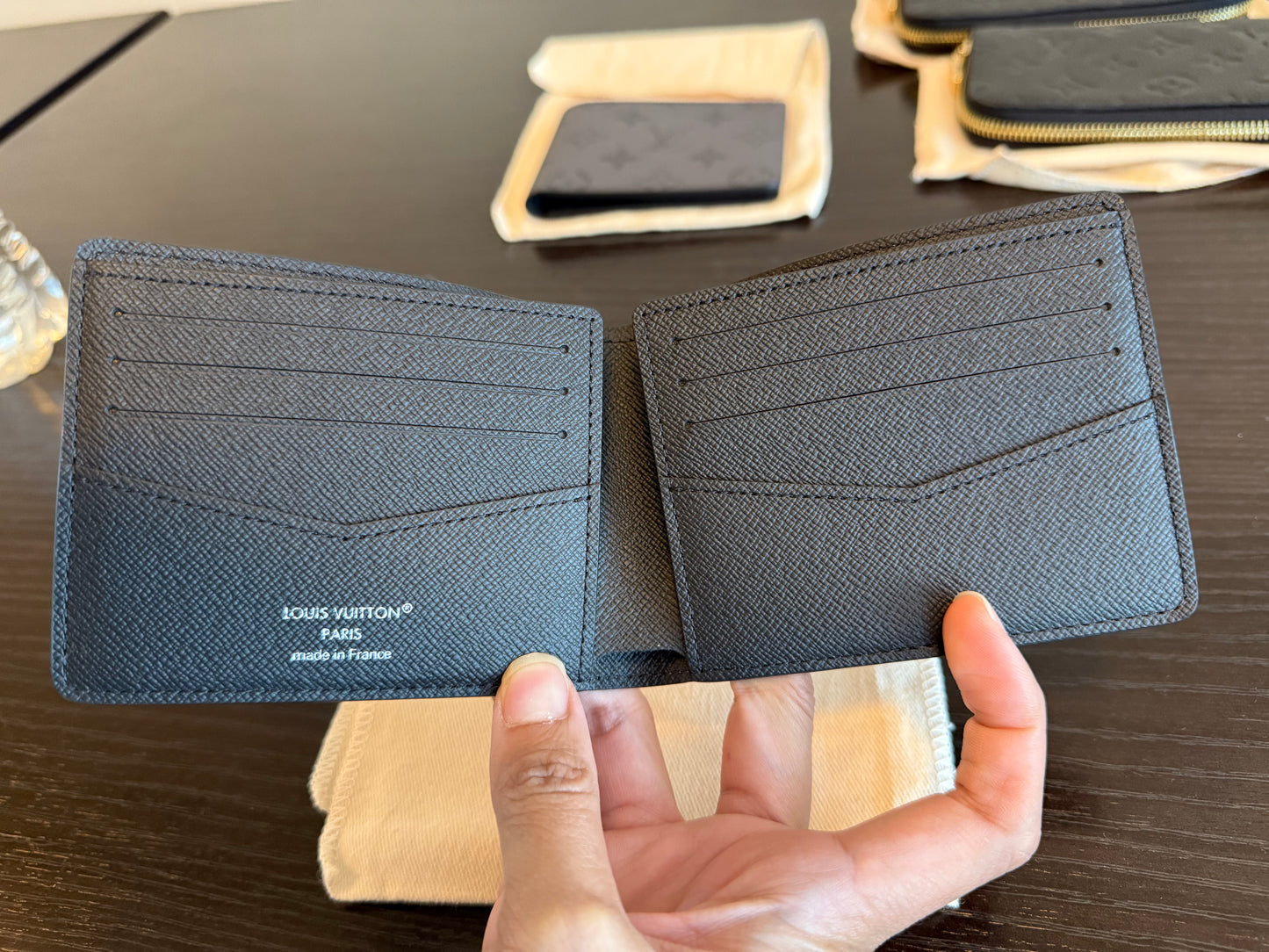 Louis Vuitton Slender Men’s Wallet in Eclipse