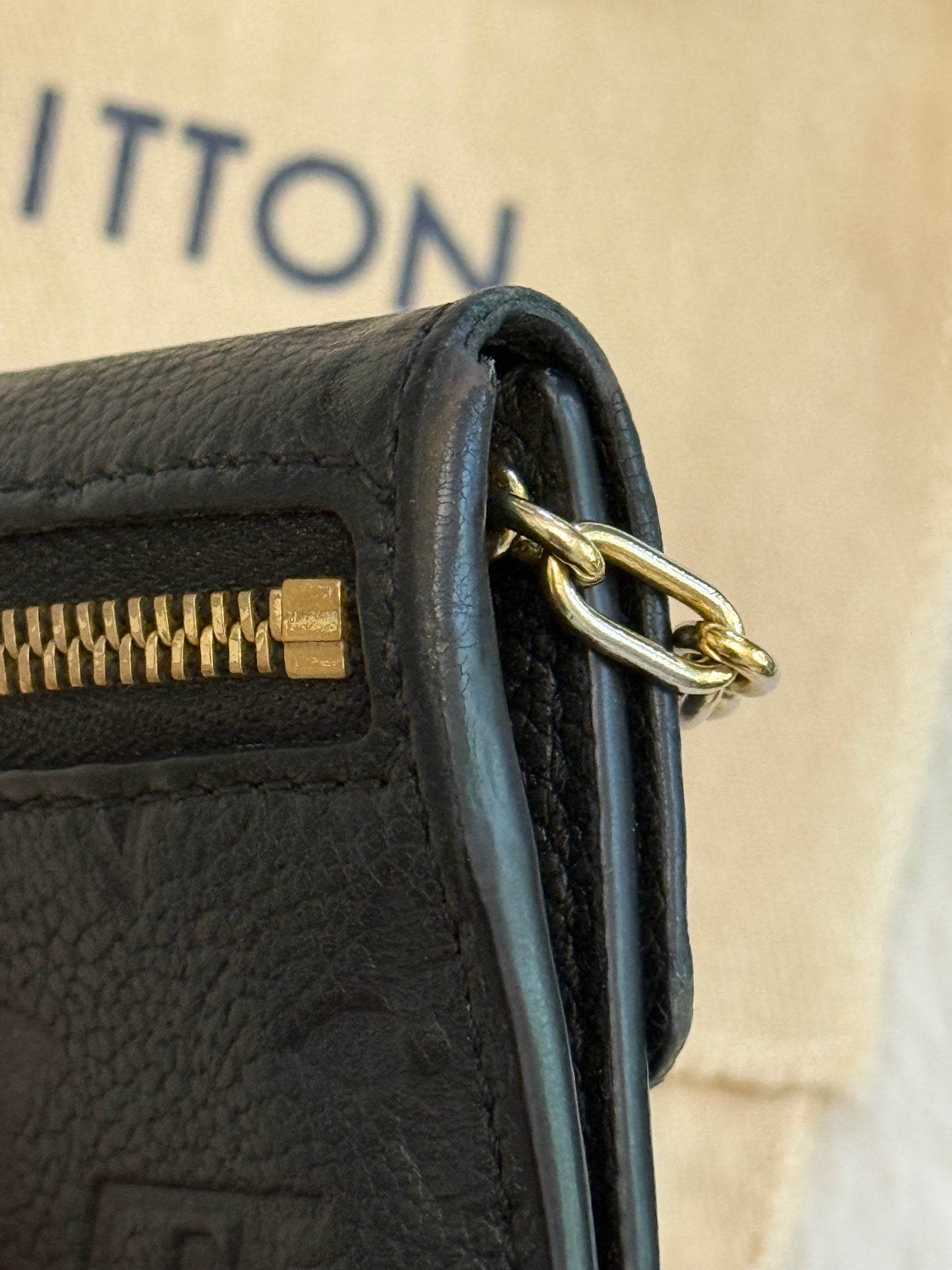 Louis Vuitton Key Pouch Empreinte Noir/Black