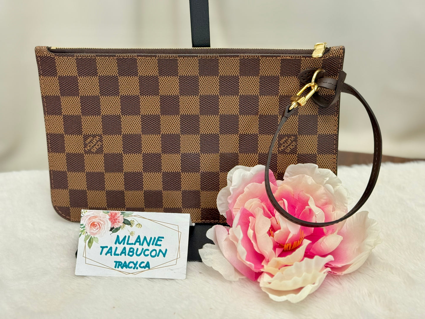 Louis Vuitton Neverfull MM DE Set (Bag and Pouch)