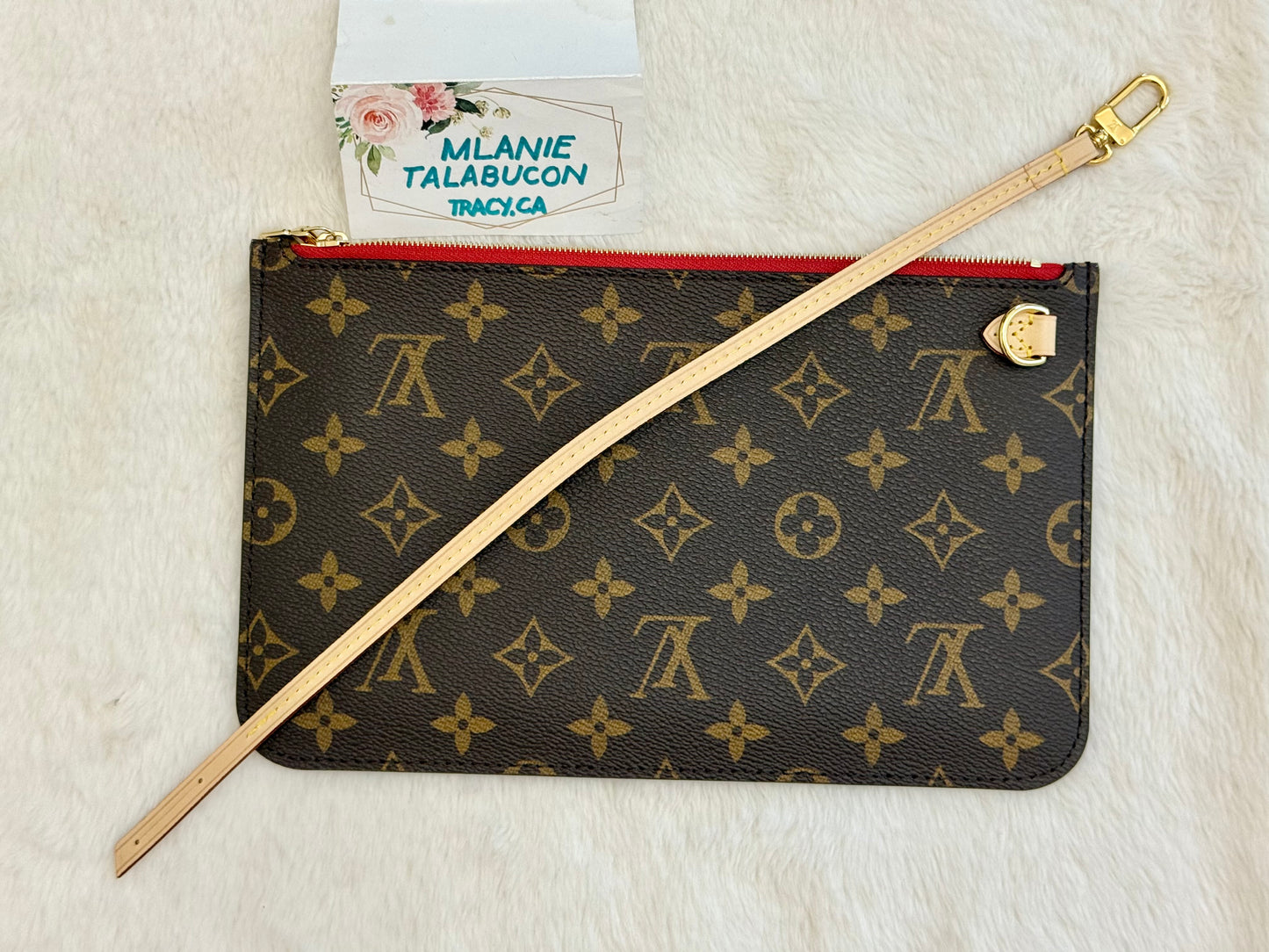 Louis Vuitton Neverfull MM Mono Cerise