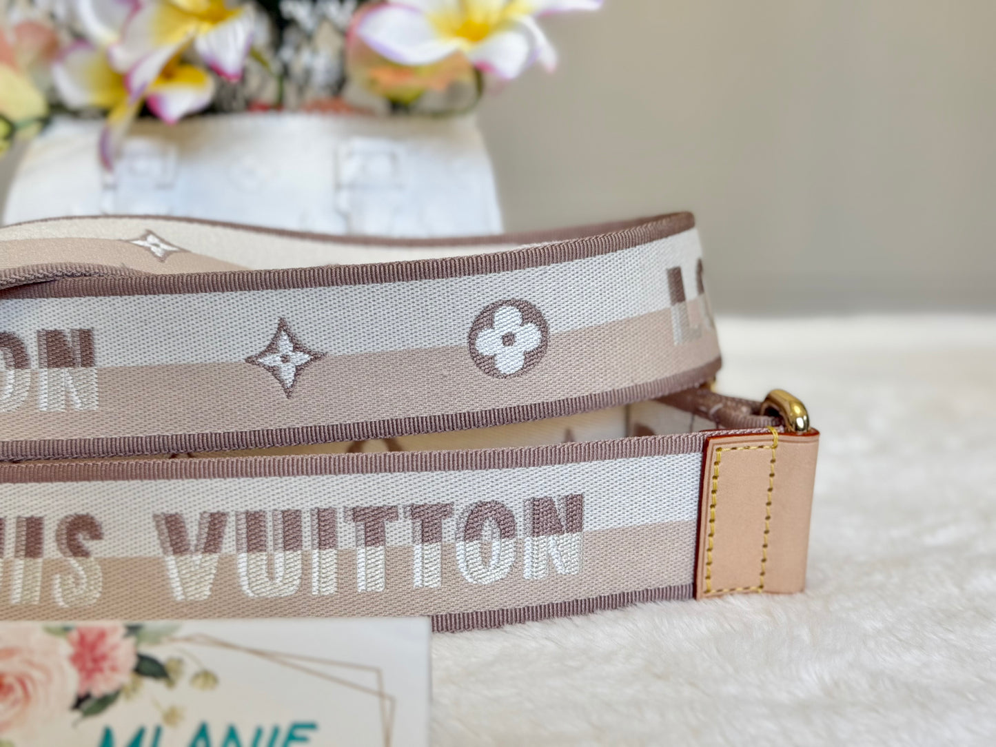 Louis Vuitton Jacquard Removable/Adjustable Beige Strap