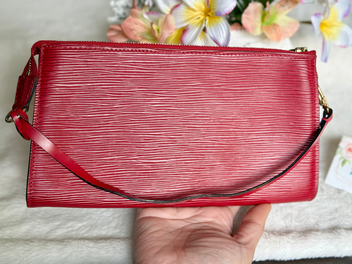 Louis Vuitton Red Epi Pochette
