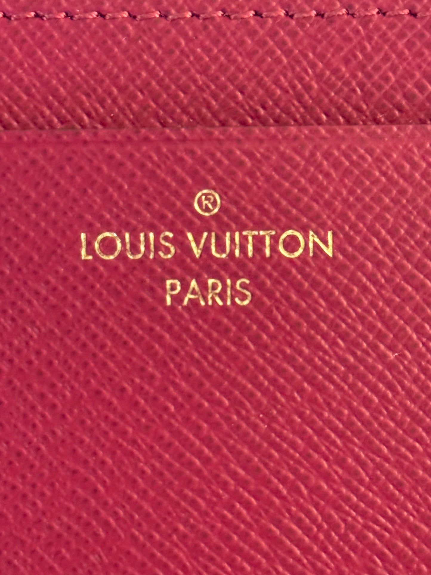 Louis Vuitton Jeanne Mono Fuchsia Wallet with Inserts