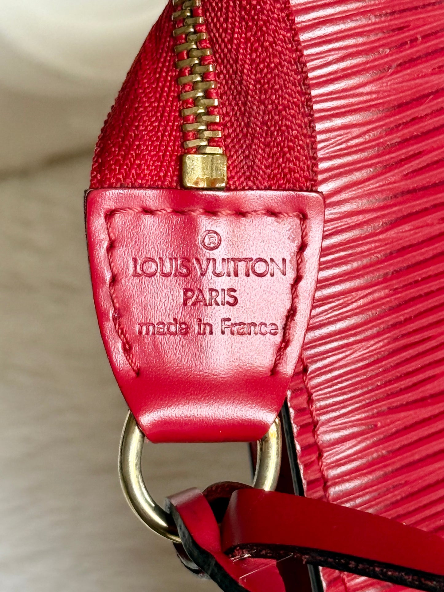 Louis Vuitton Red Epi Pochette