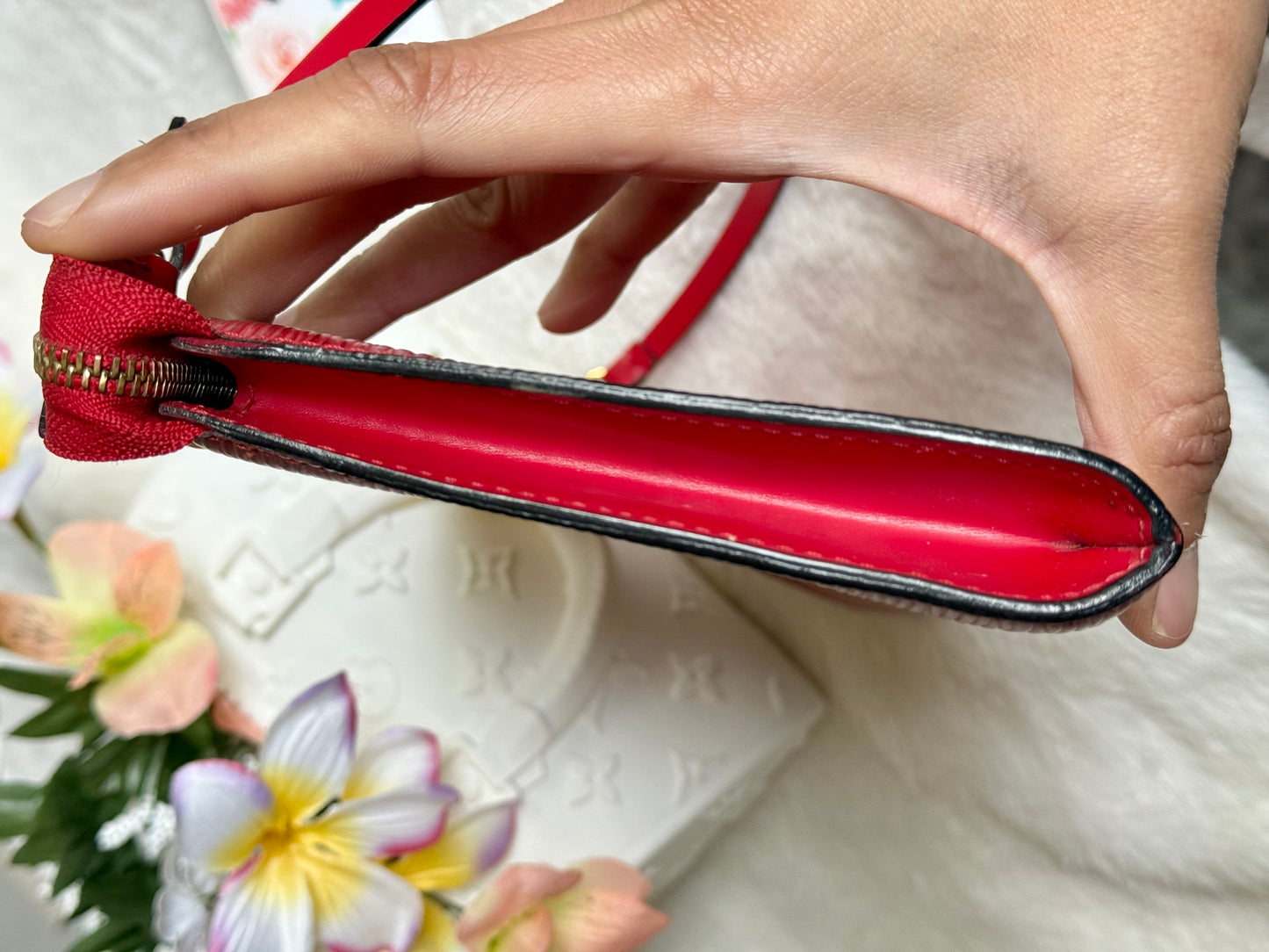 Louis Vuitton Red Epi Pochette