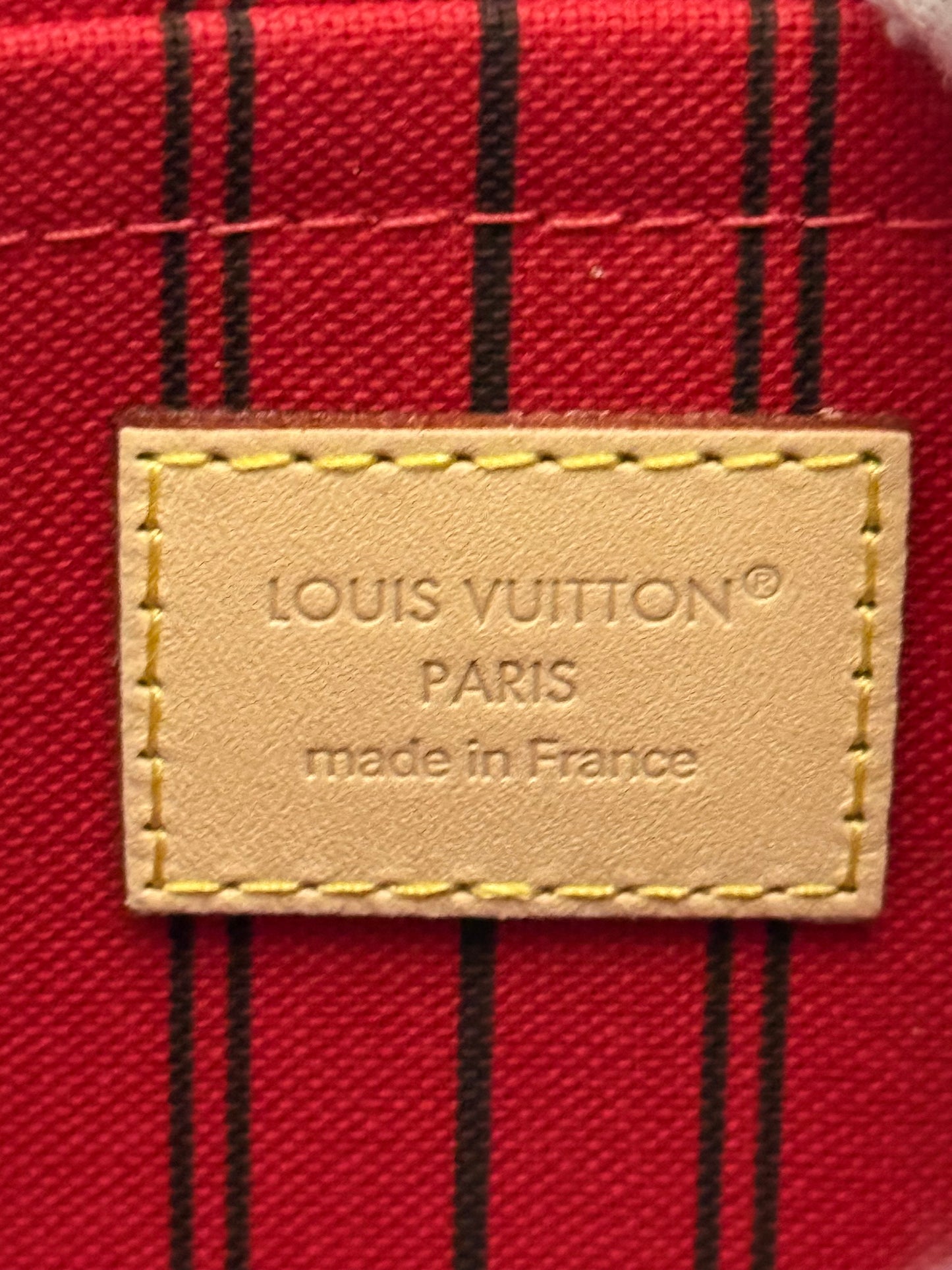 Louis Vuitton Neverfull MM Mono Cerise