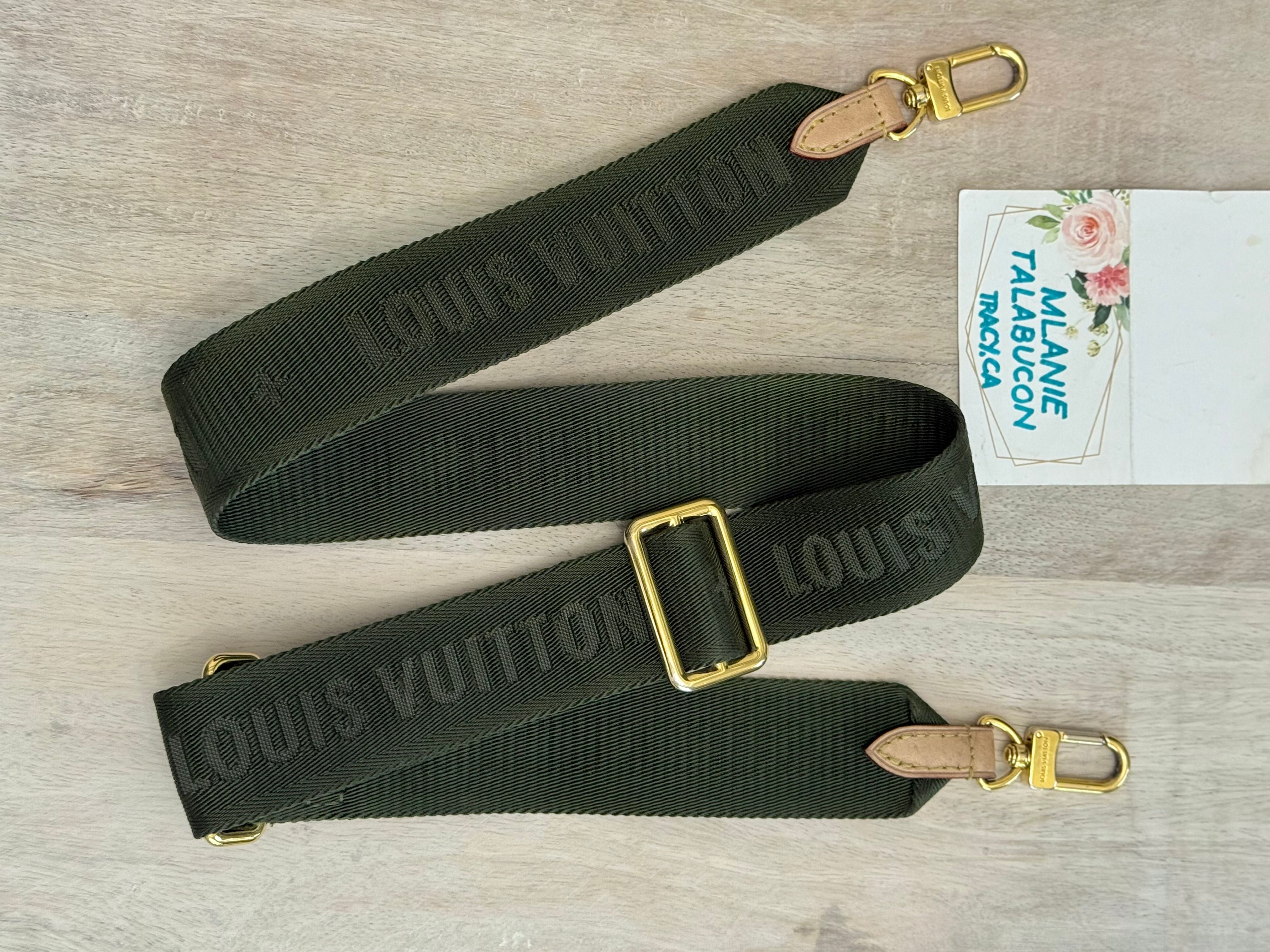 Louis Vuitton Jacquard Guitar Khaki Adjustable Strap – Lanie's Luxury