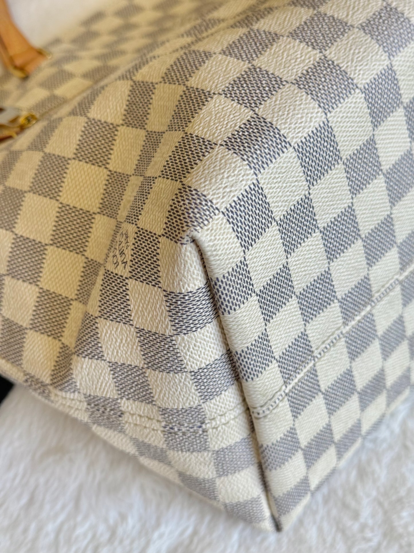 Louis Vuitton Ièna MM Damier Azur Rose Ballerine