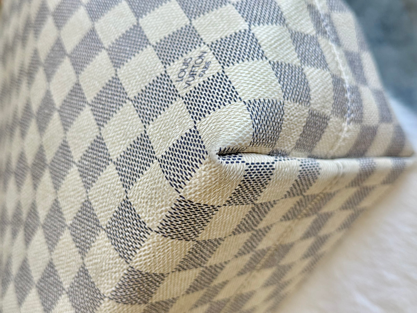 Louis Vuitton Ièna MM Damier Azur Rose Ballerine