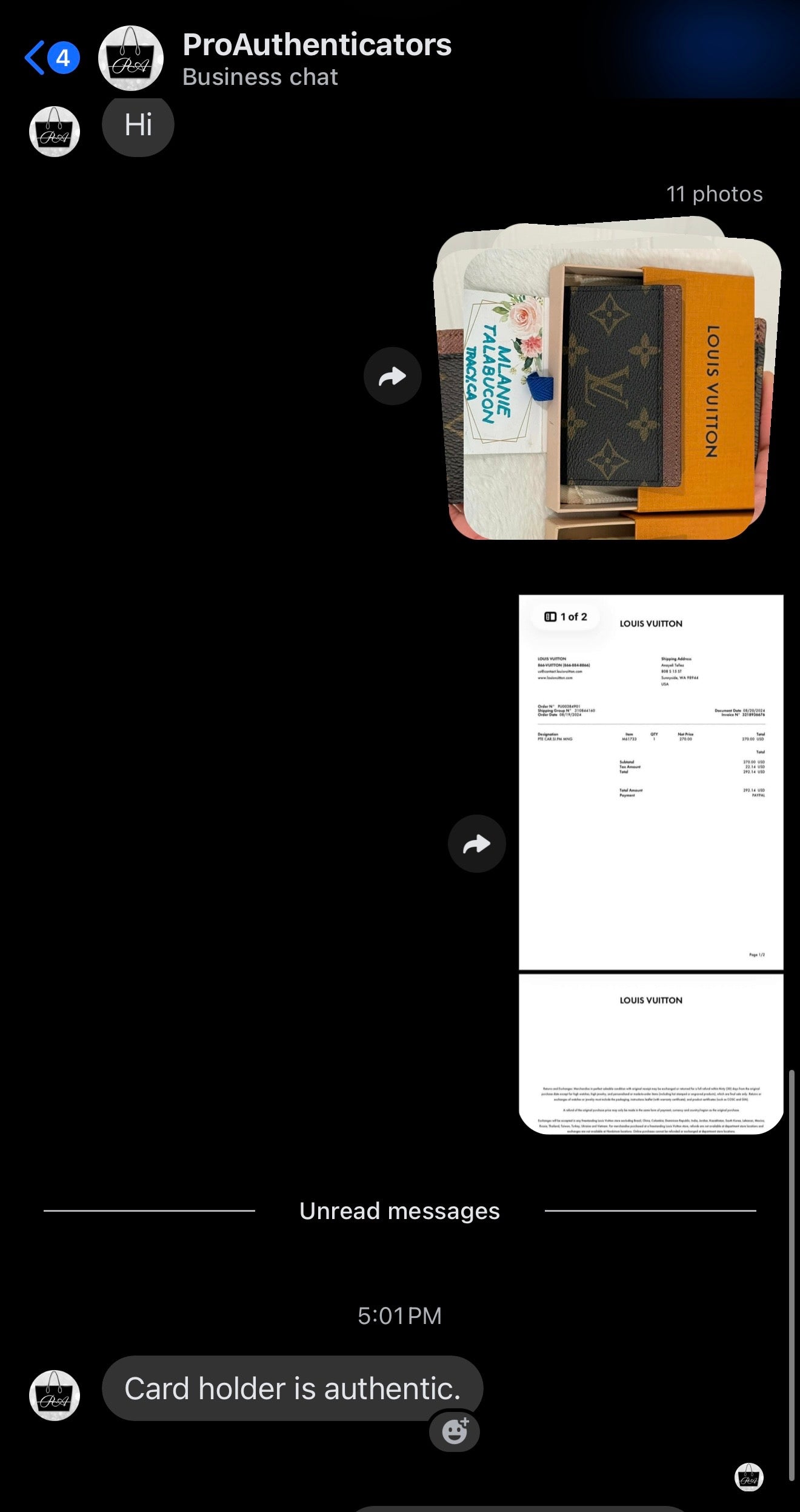 Louis Vuitton Card Holder Mono Armagnac
