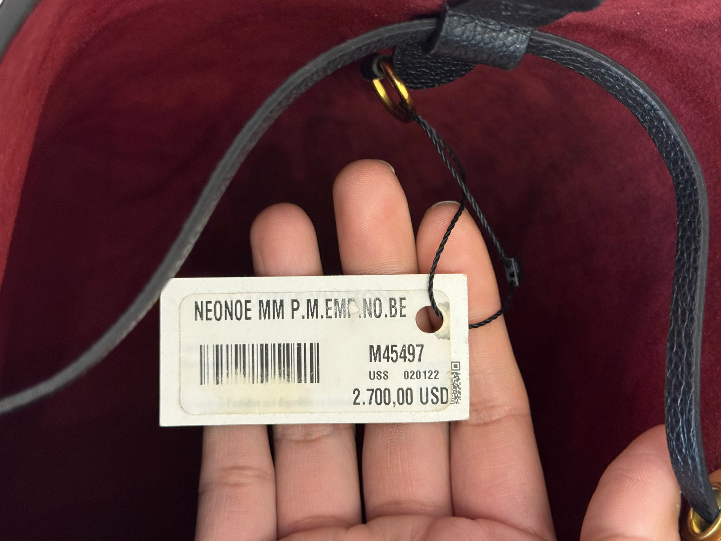 Louis Vuitton Neonoe MM Empreinte Bicolor Black/Beige