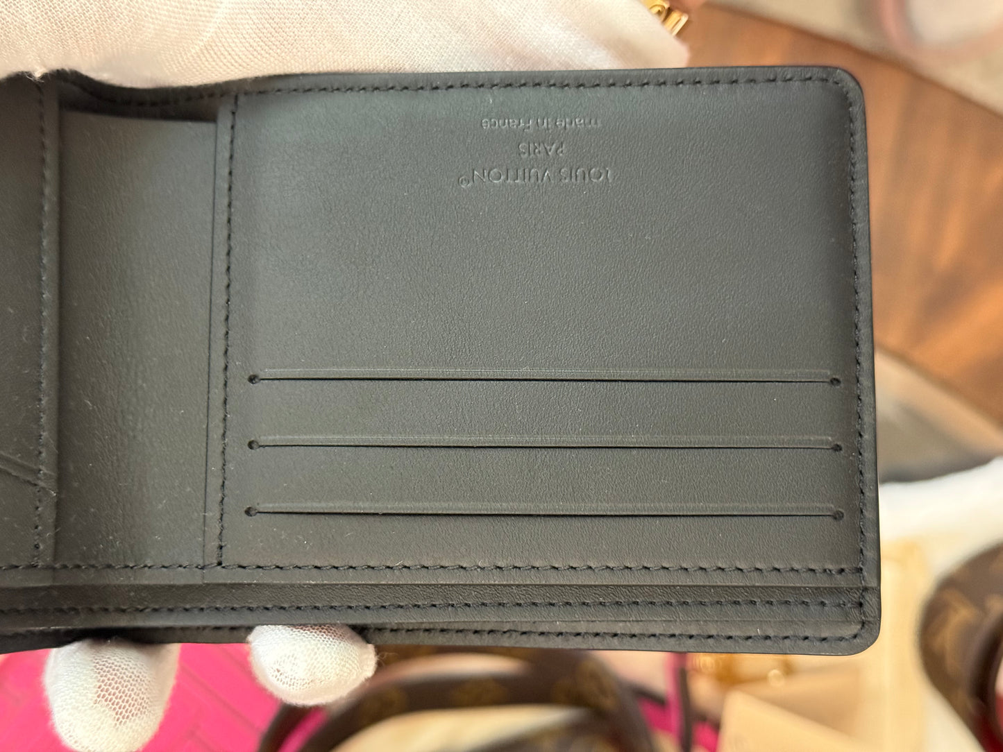 Louis Vuitton Multiple Men’s Wallet in Black Taurillon