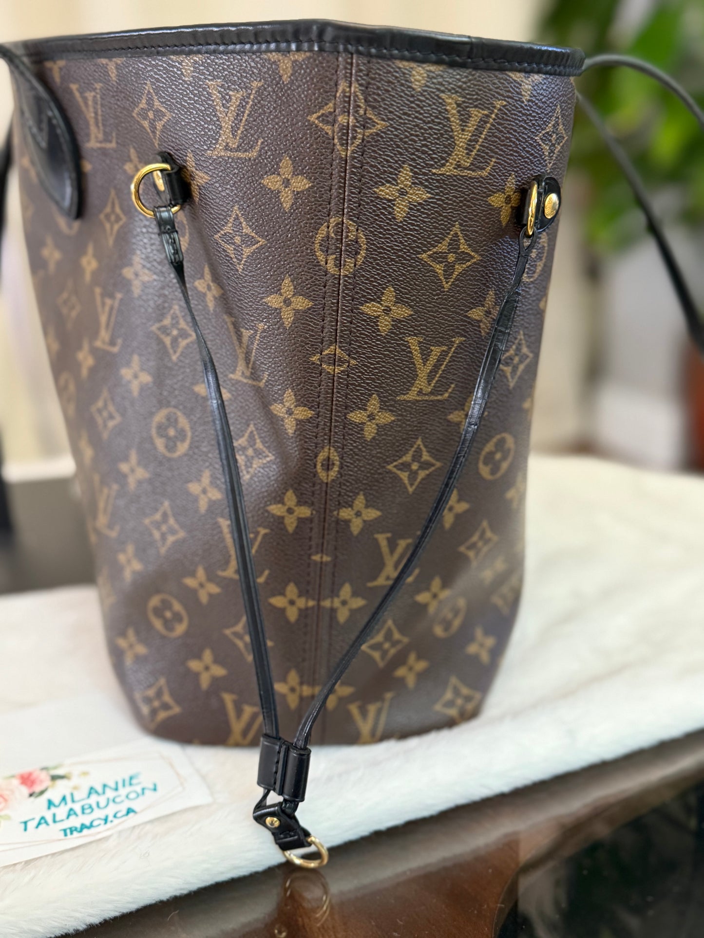 Louis Vuitton Neverfull MM World Tour Cerise