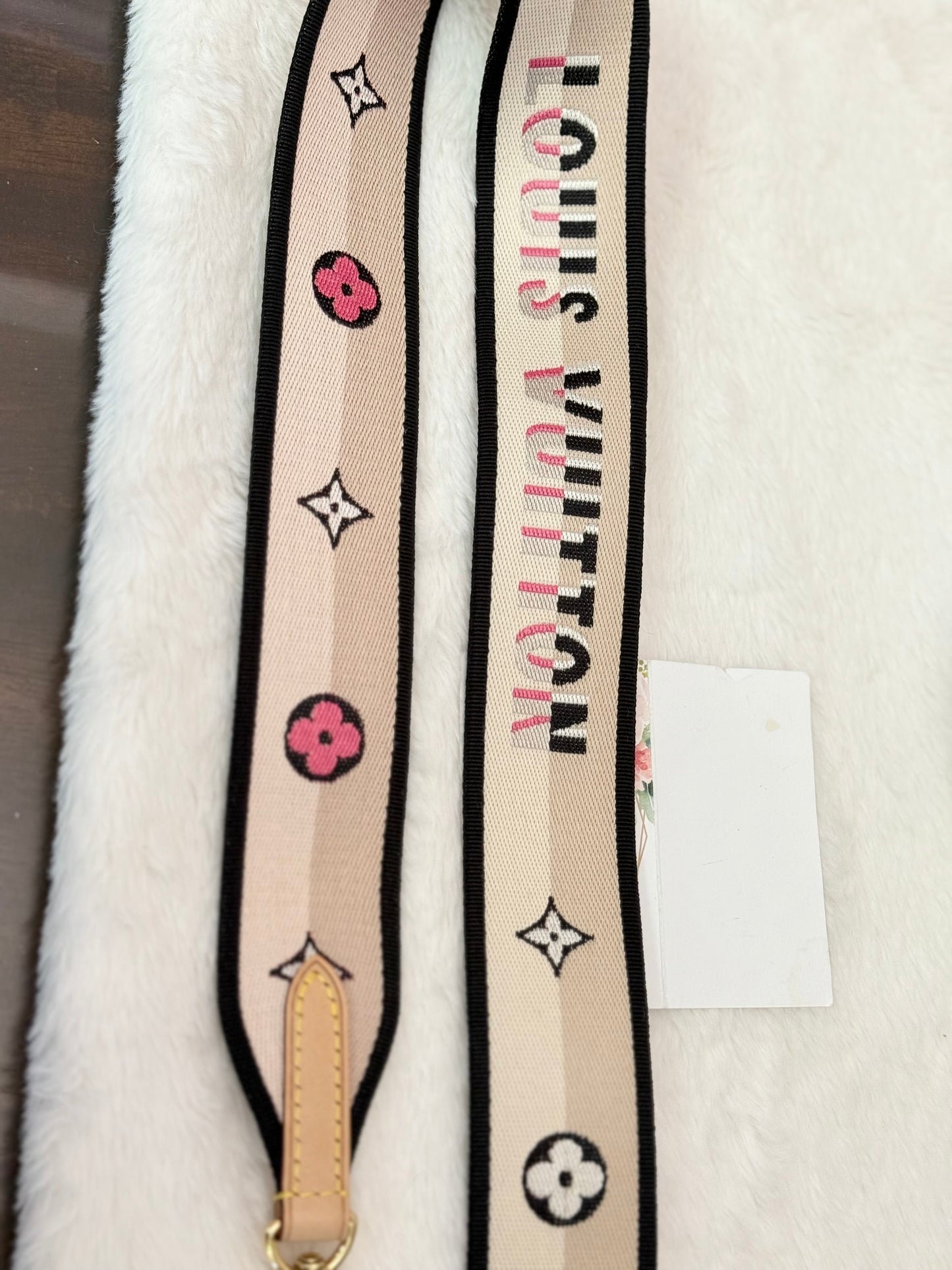 Louis Vuitton Jacquard Non-adjustable Strap Black/Pink