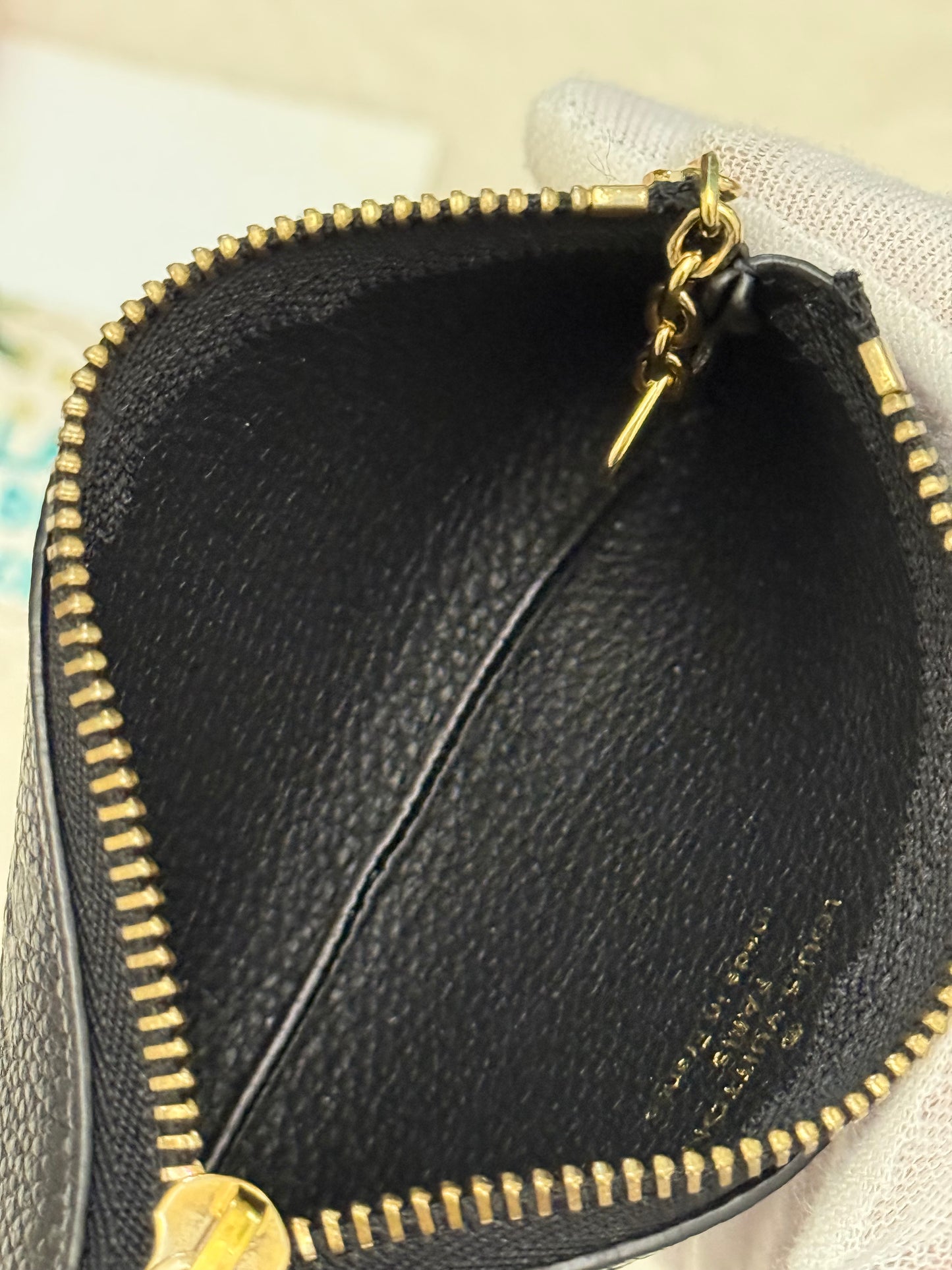 Louis Vuitton Key Pouch Black Empreinte