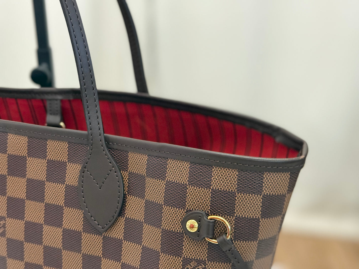 Louis Vuitton Neverfull MM DE Set (Bag and Pouch)