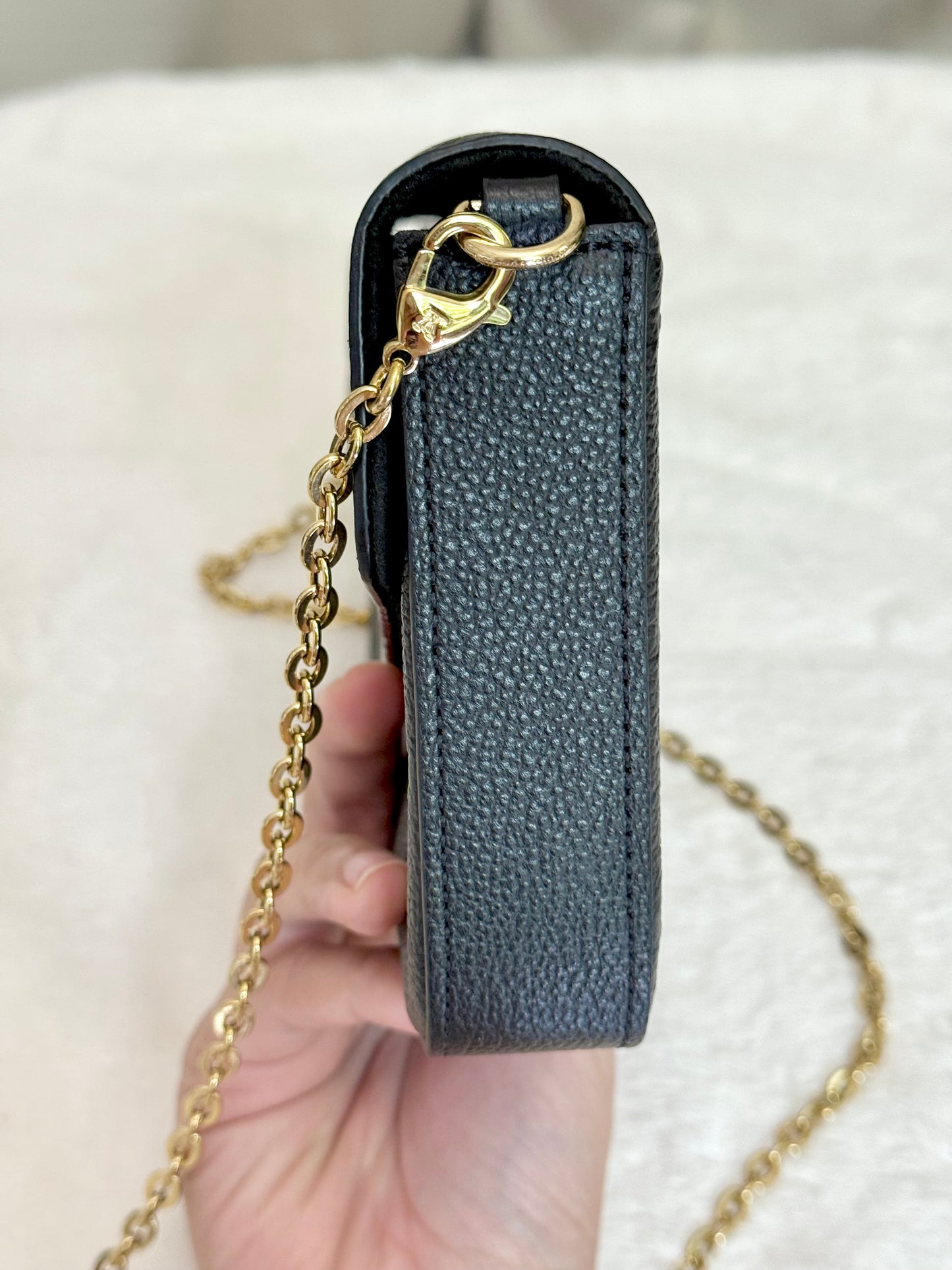 Louis Vuitton Felicie Pochette Empreinte Noir/Black Bag Only