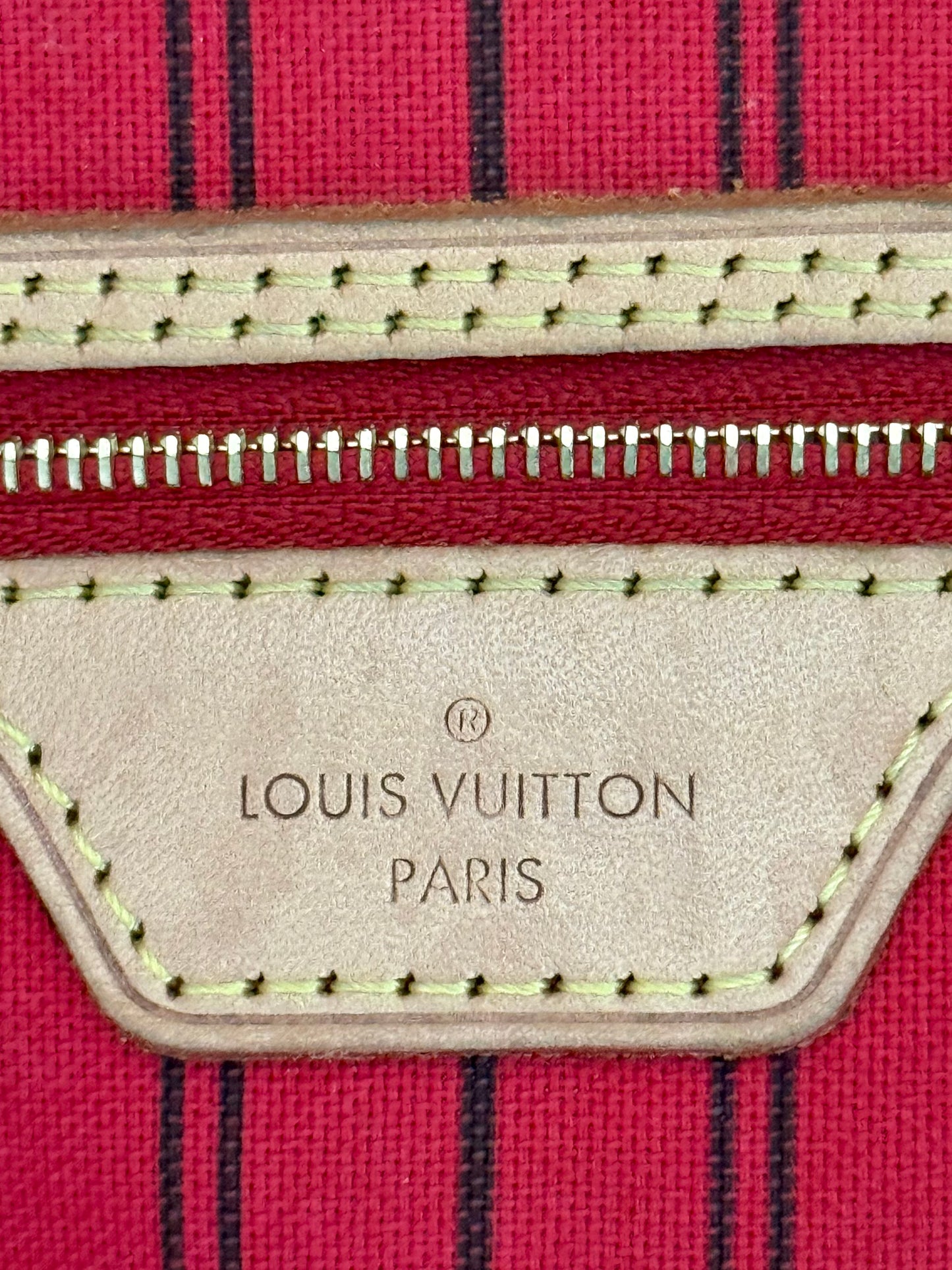 Louis Vuitton Neverfull MM Mono Cerise