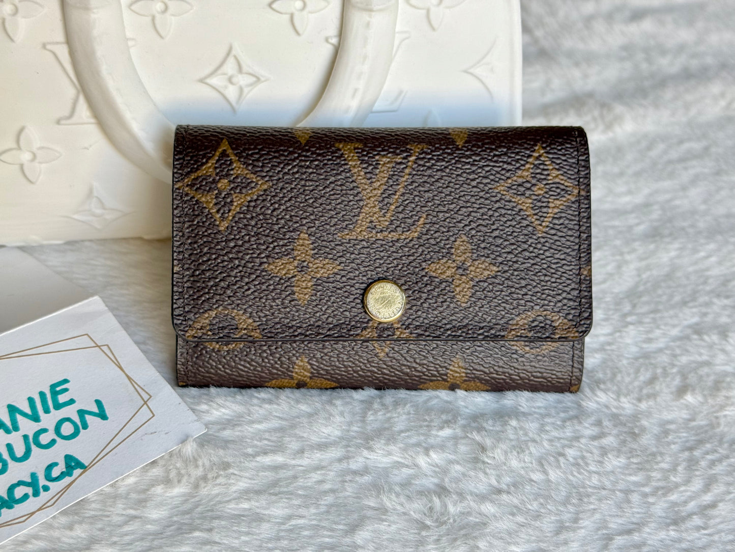 Louis Vuitton 6-Key Holder Mono Fuchsia