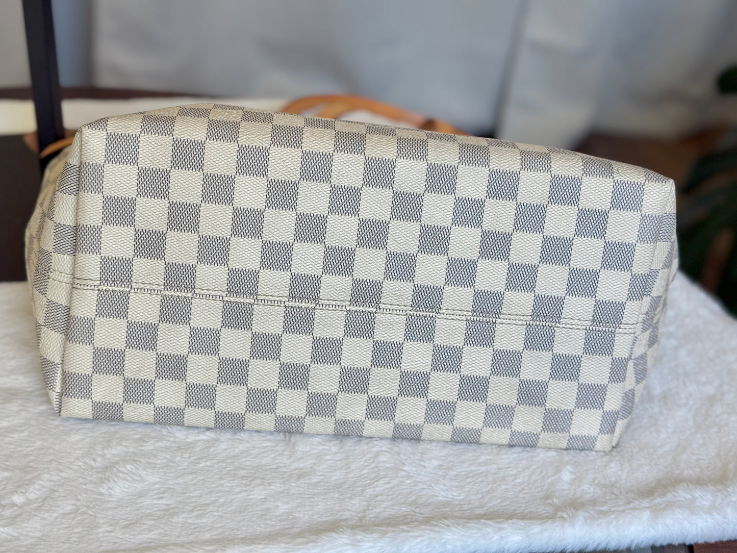 Louis Vuitton Ièna MM Damier Azur Rose Ballerine