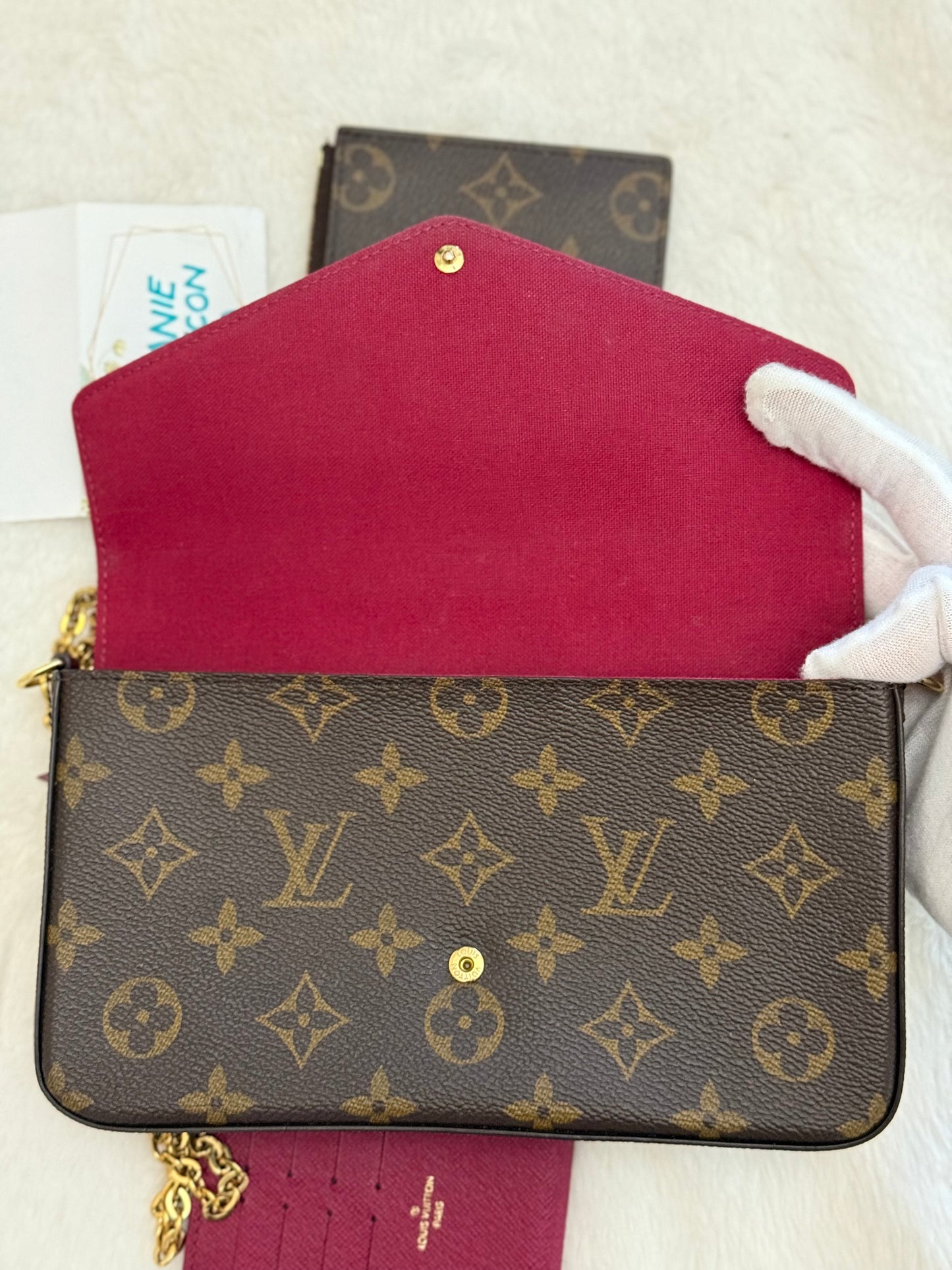Louis Vuitton Pochette Felicie Mono with CC insert only