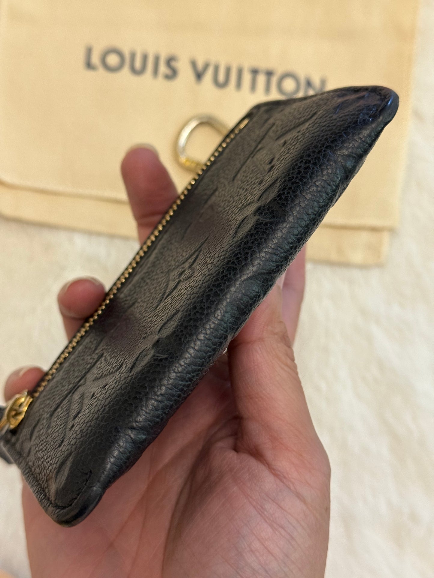 Louis Vuitton Key Pouch Empreinte Noir/Black