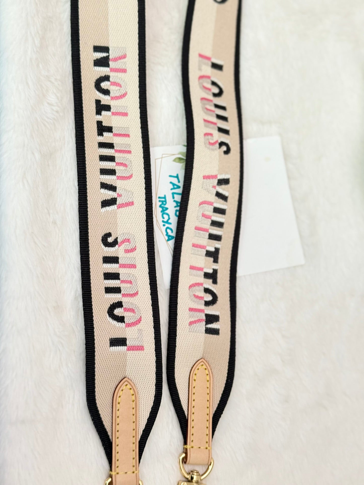Louis Vuitton Jacquard Non-adjustable Strap Black/Pink