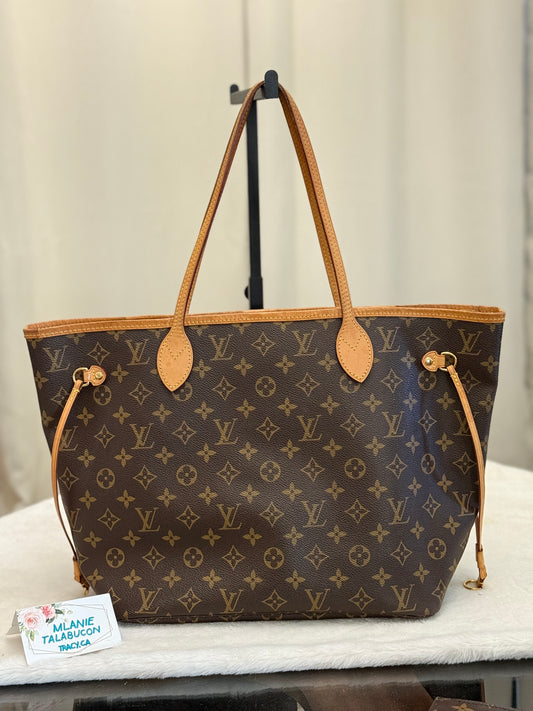 Louis Vuitton Neverfull MM Mono Beige