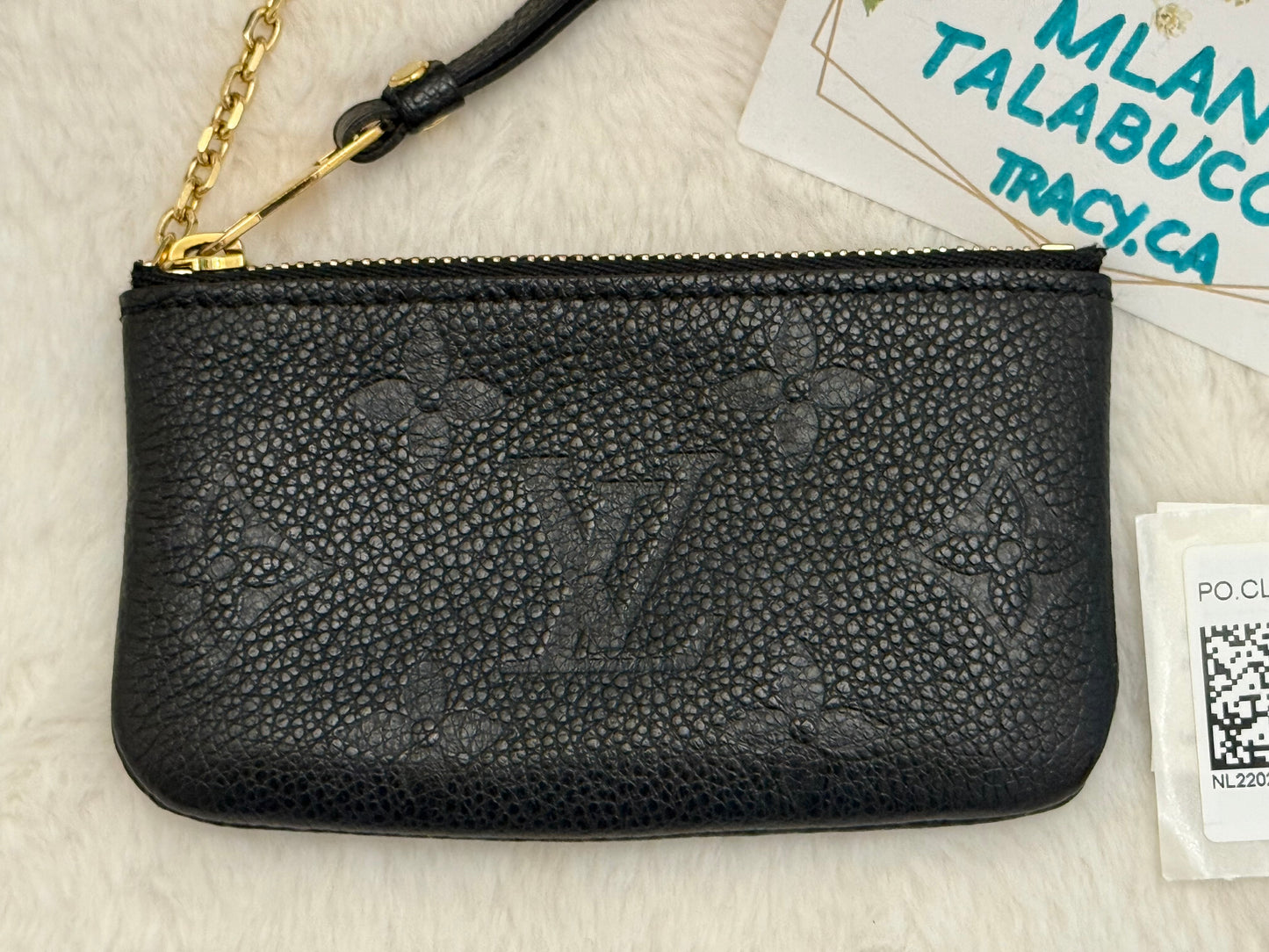 Louis Vuitton Key Pouch Black Empreinte
