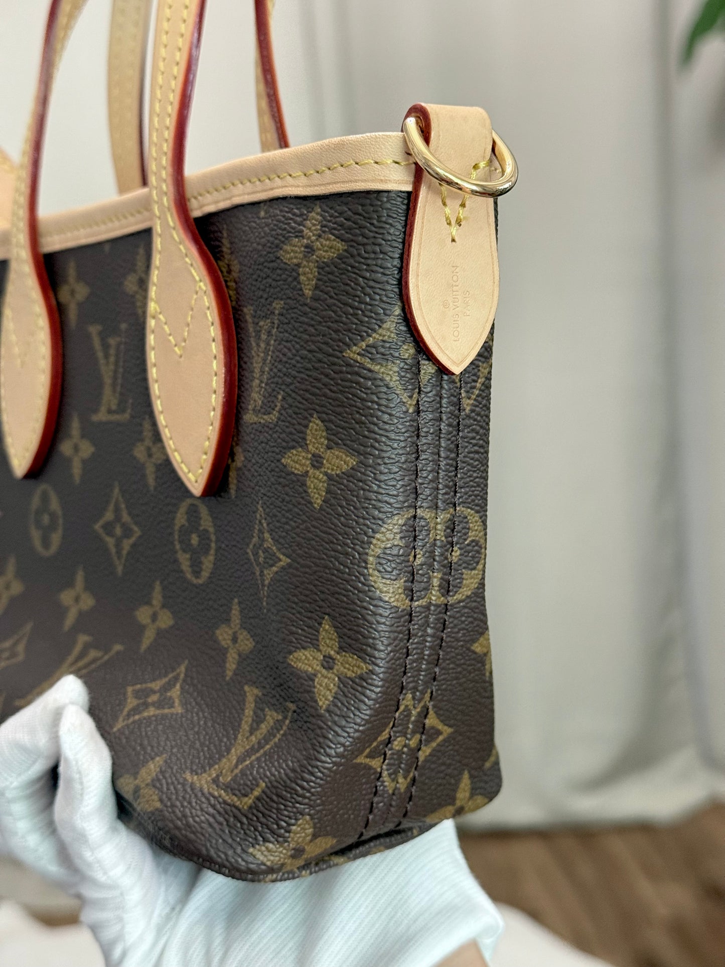 Louis Vuitton Neverfull BB Mono Beige Bag Only