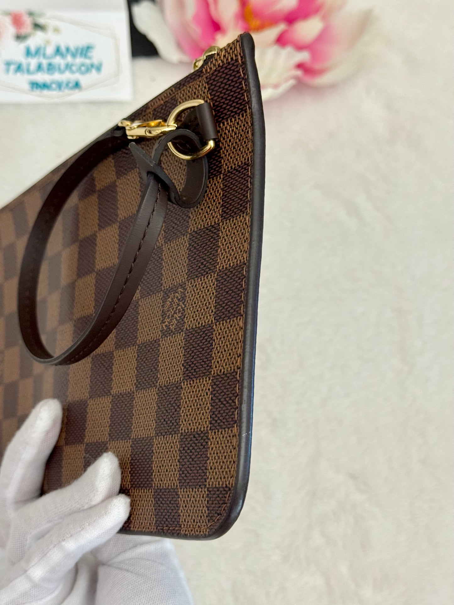 Louis Vuitton Neverfull MM DE Set (Bag and Pouch)