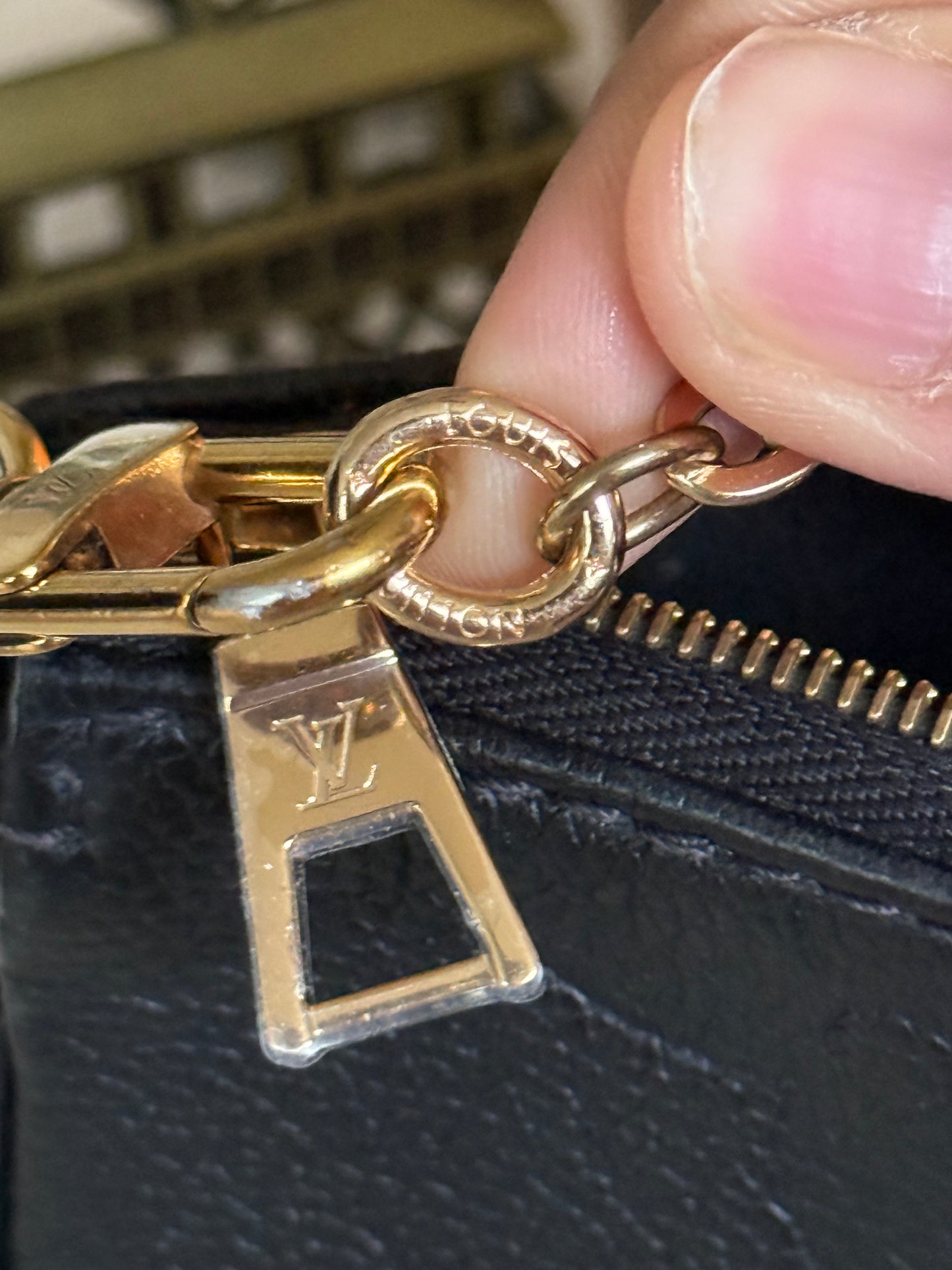 Louis Vuitton Small Pochette Black Empreinte