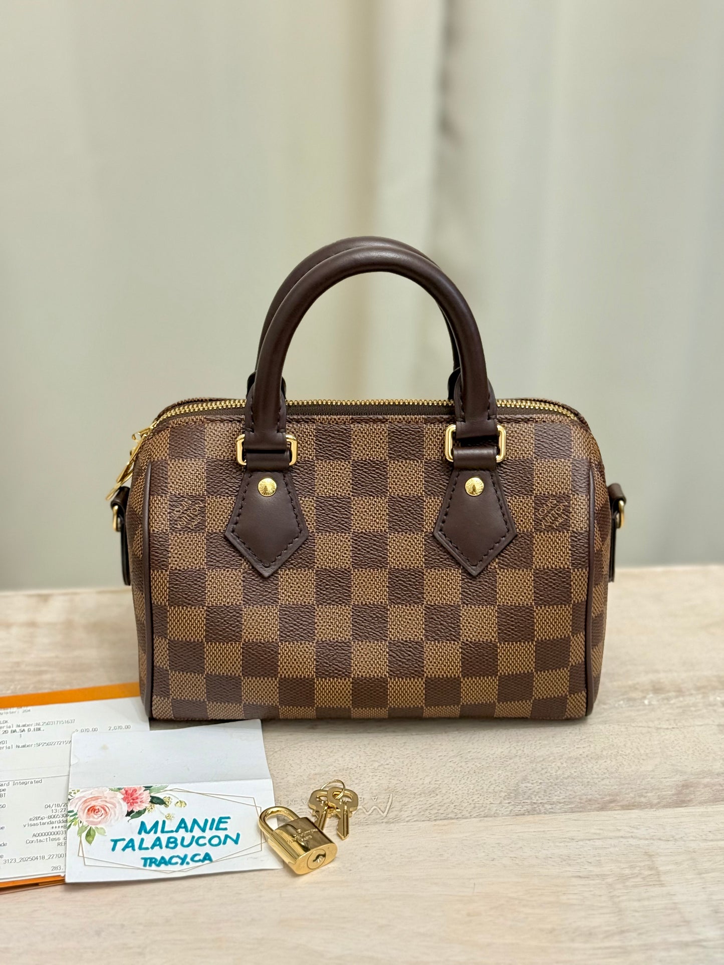 Louis Vuitton Speedy Bandouliere 20 DE Complete Set