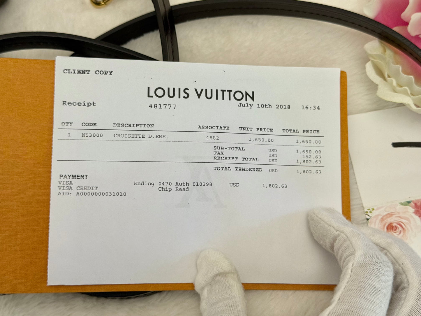 Louis Vuitton Croisette Damier Ebene