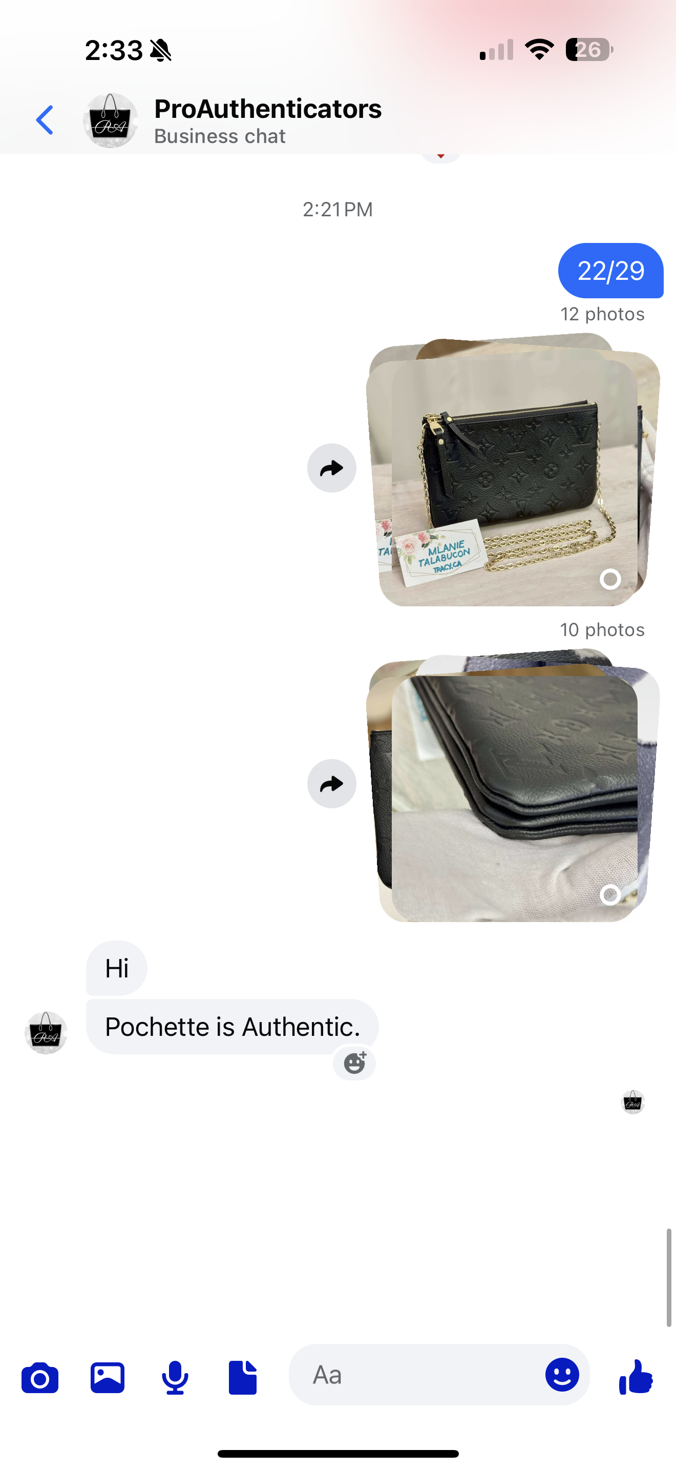 Louis Vuitton Double Zip Pochette Black Empreinte