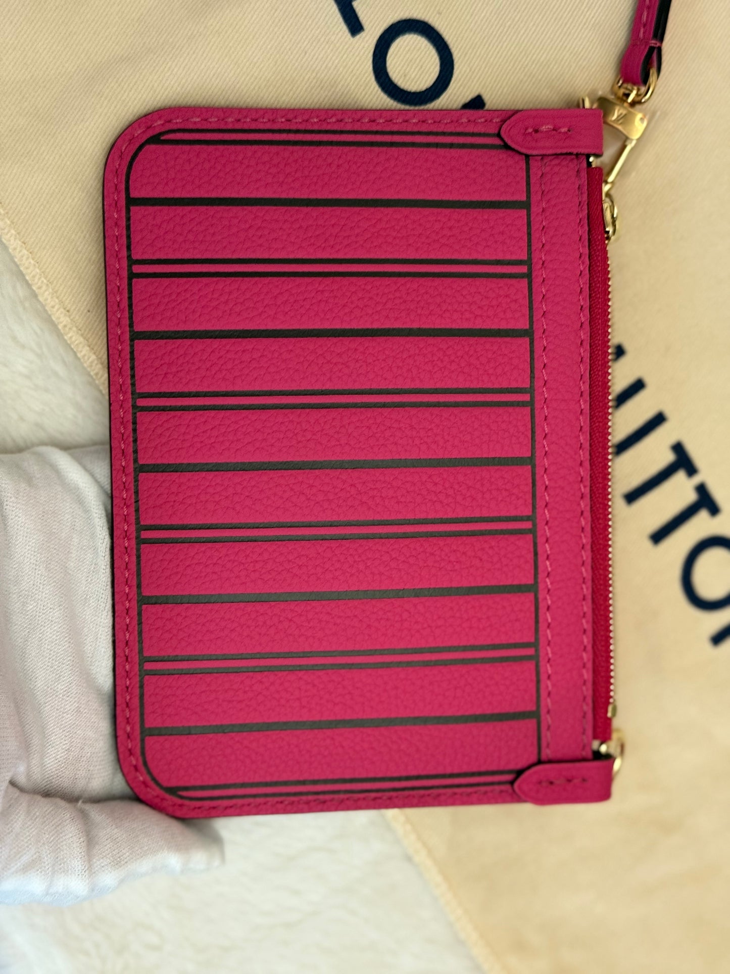 Louis Vuitton Neverfull BB Inside Out Bandouliere Rose Pondichery