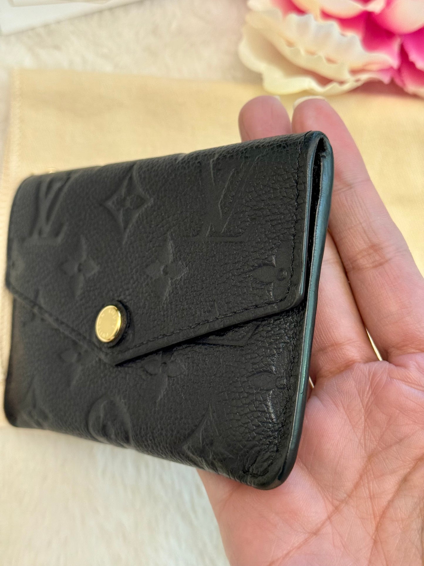 Louis Vuitton Key Pouch Empreinte Noir/Black
