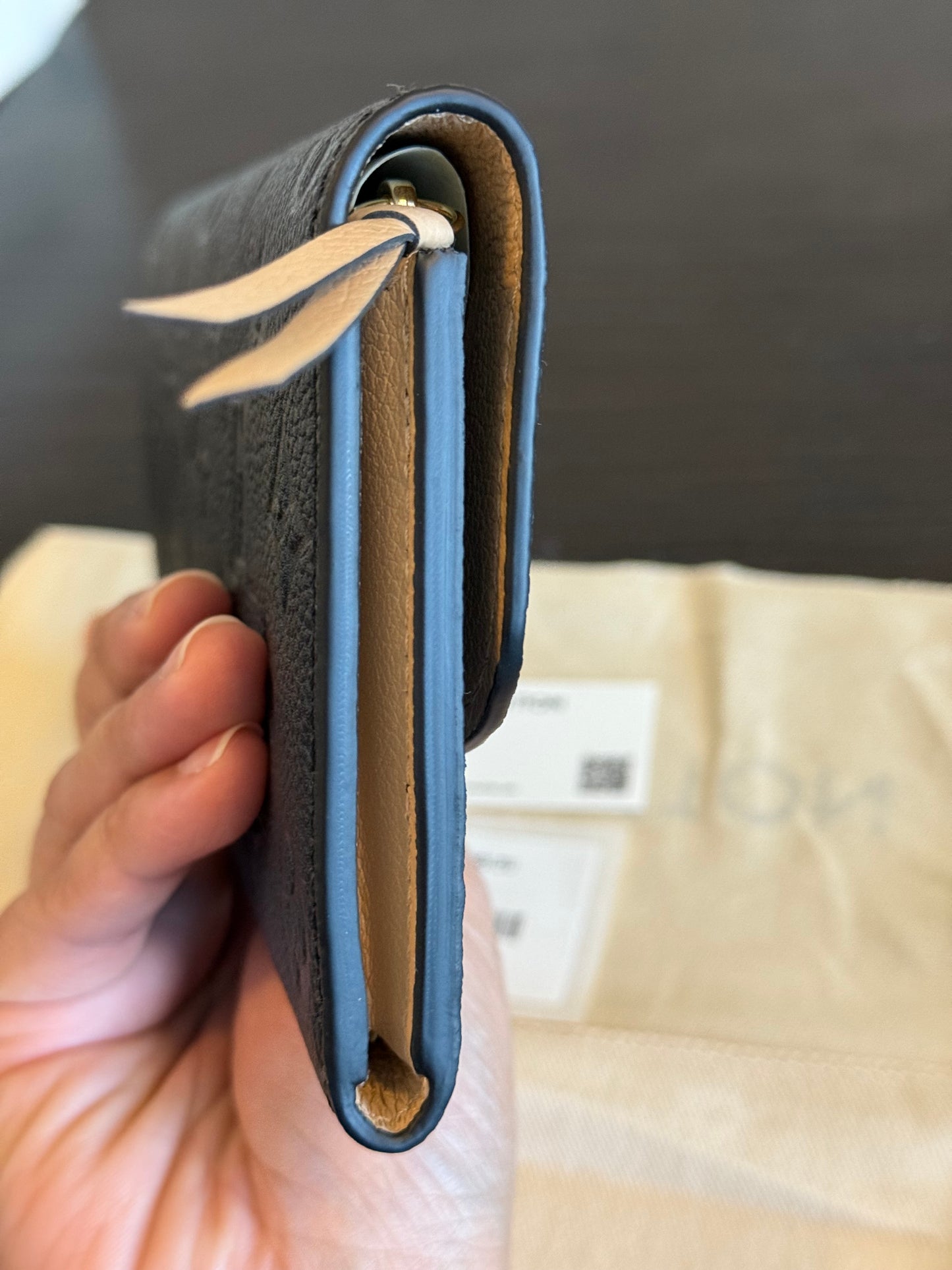 Louis Vuitton Emilie Black/Noir Empreinte Wallet