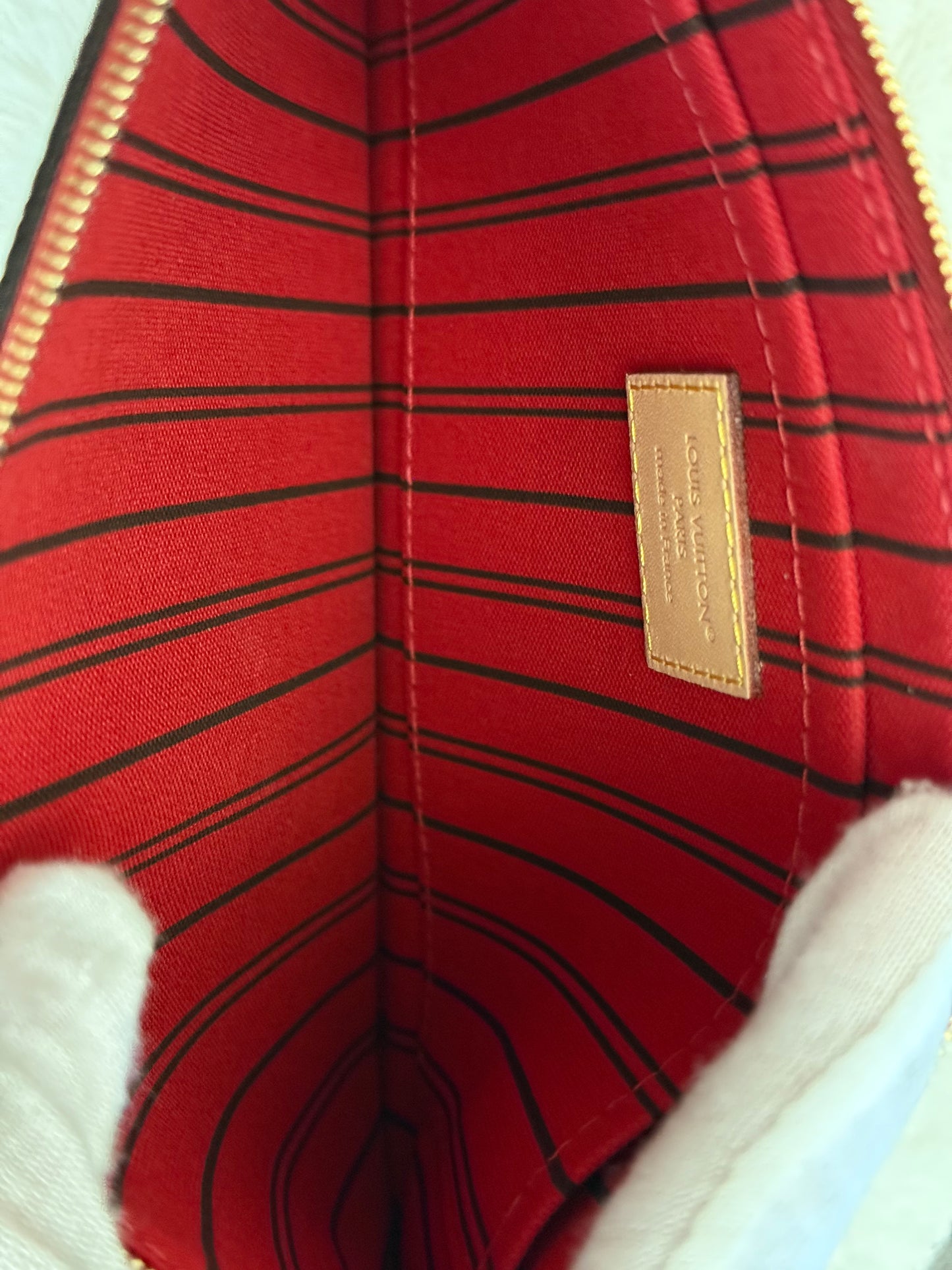 Louis Vuitton Neverfull MM Mono Cerise