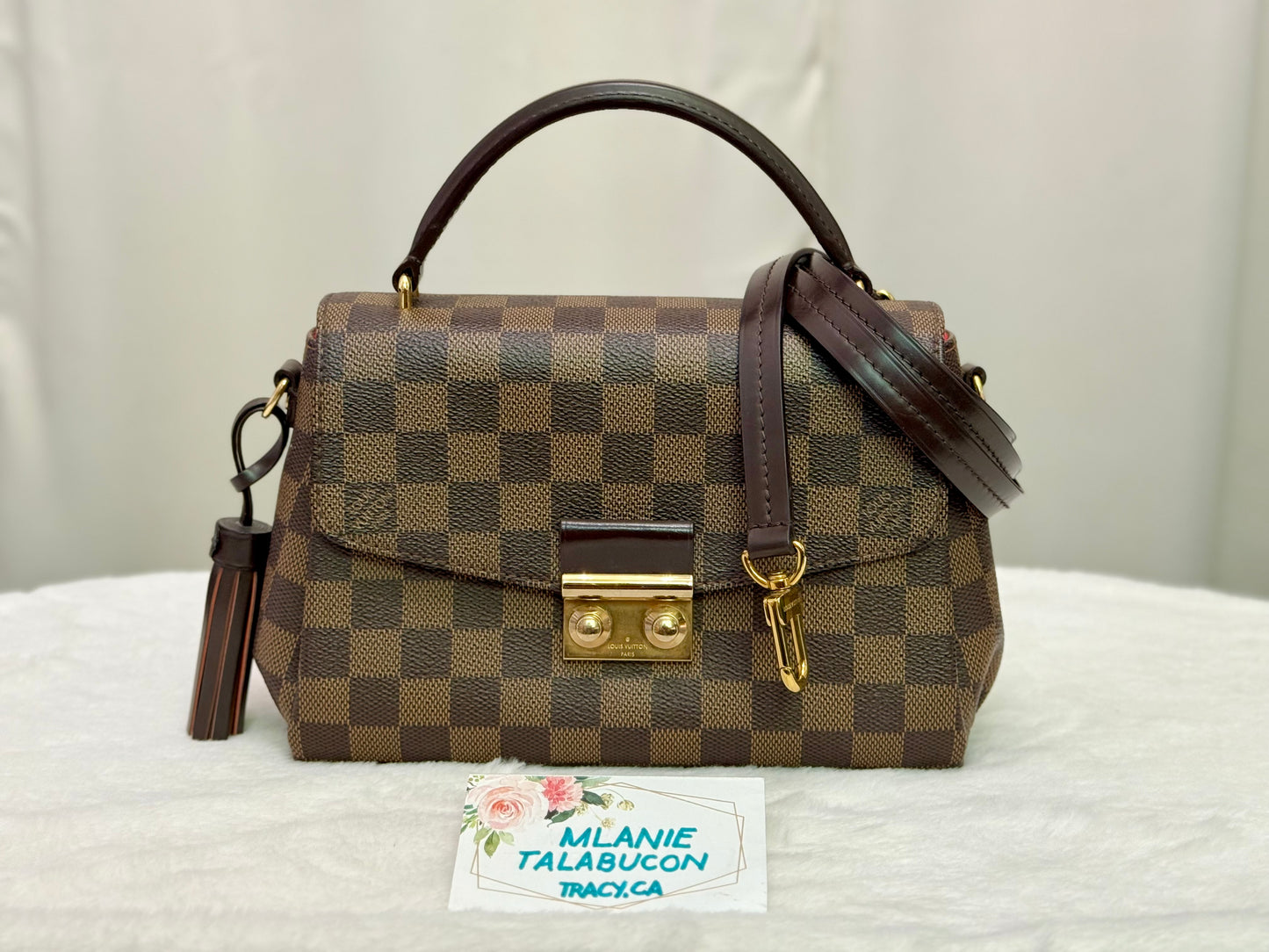 Louis Vuitton Croisette Damier Ebene Crossbody Bag