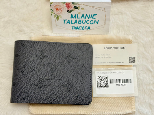 Louis Vuitton Slender Men’s Wallet in Eclipse