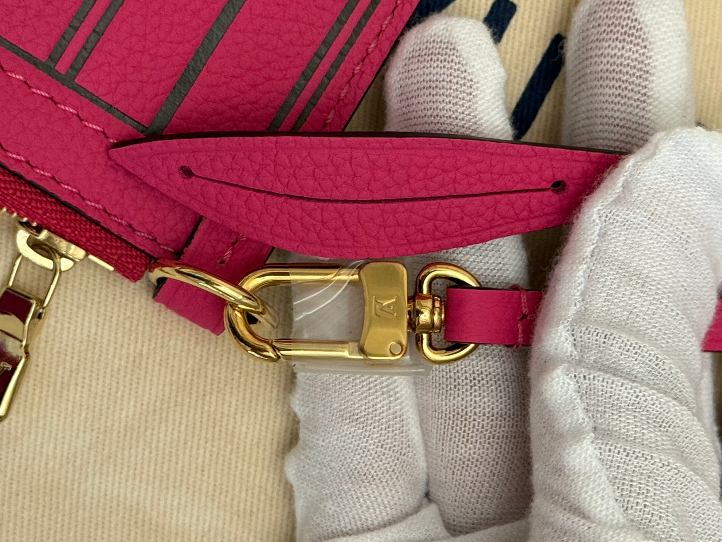 Louis Vuitton Neverfull BB Inside Out Bandouliere Rose Pondichery