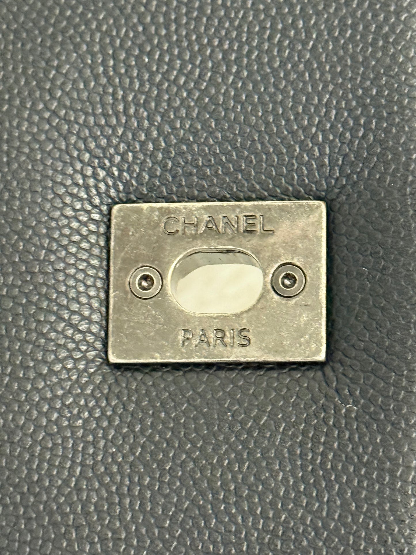 Chanel Coco Handle Black Caviar with Ruthenium Hardware