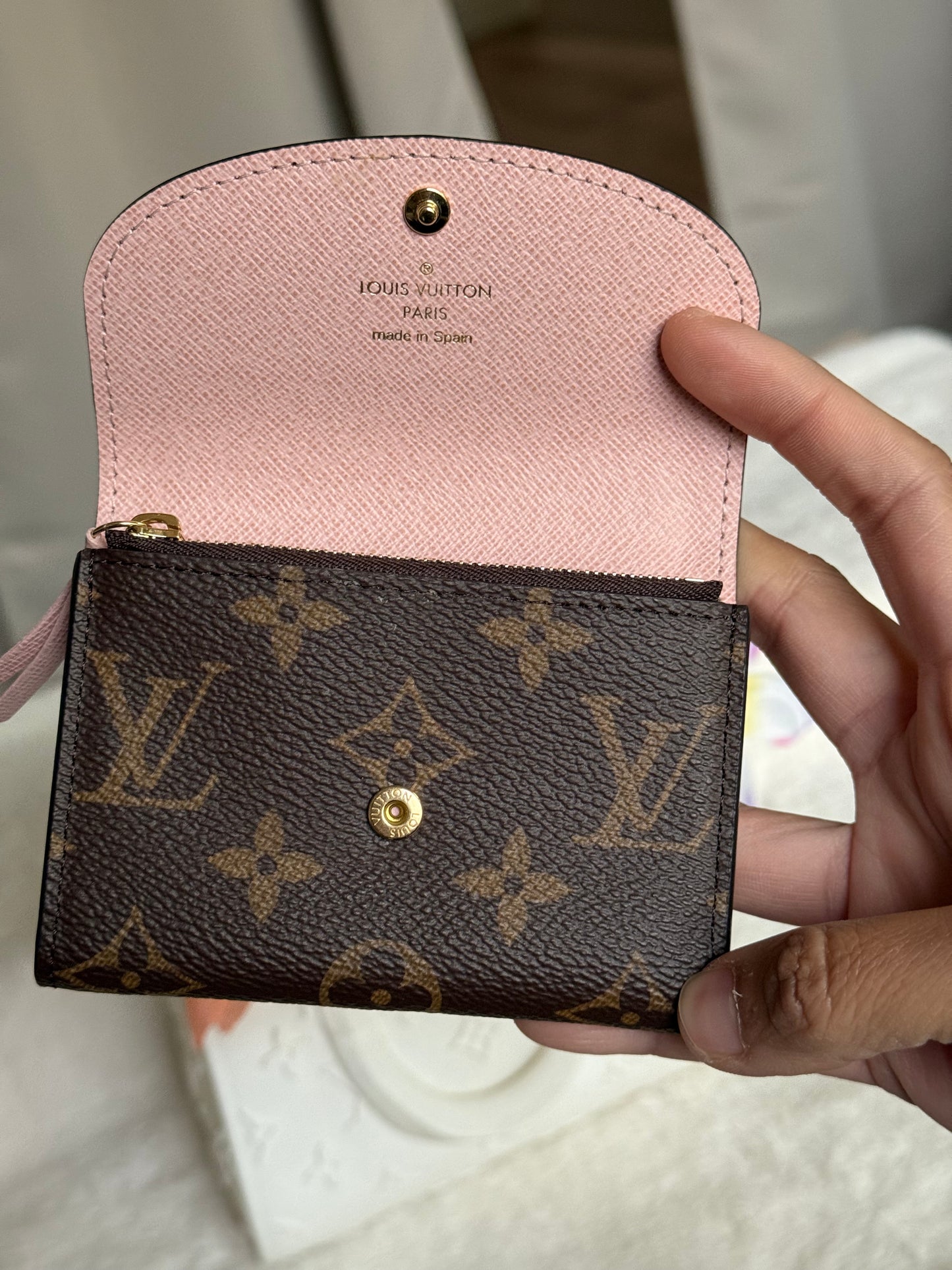 Louis Vuitton Rosalie Coin Purse Rose Poudre (Pink) Wallet