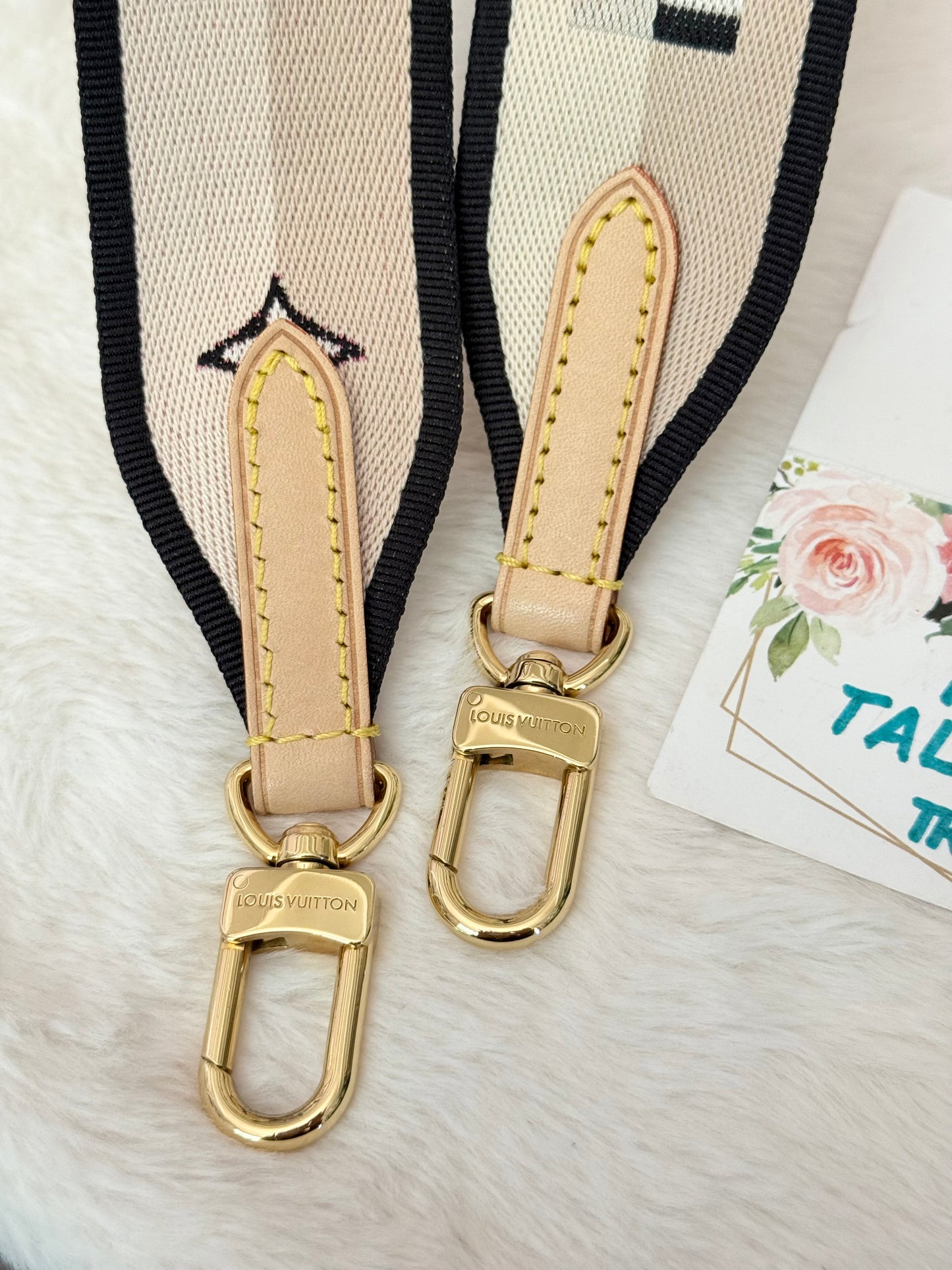 Louis Vuitton Jacquard Non-adjustable Strap Black/Pink