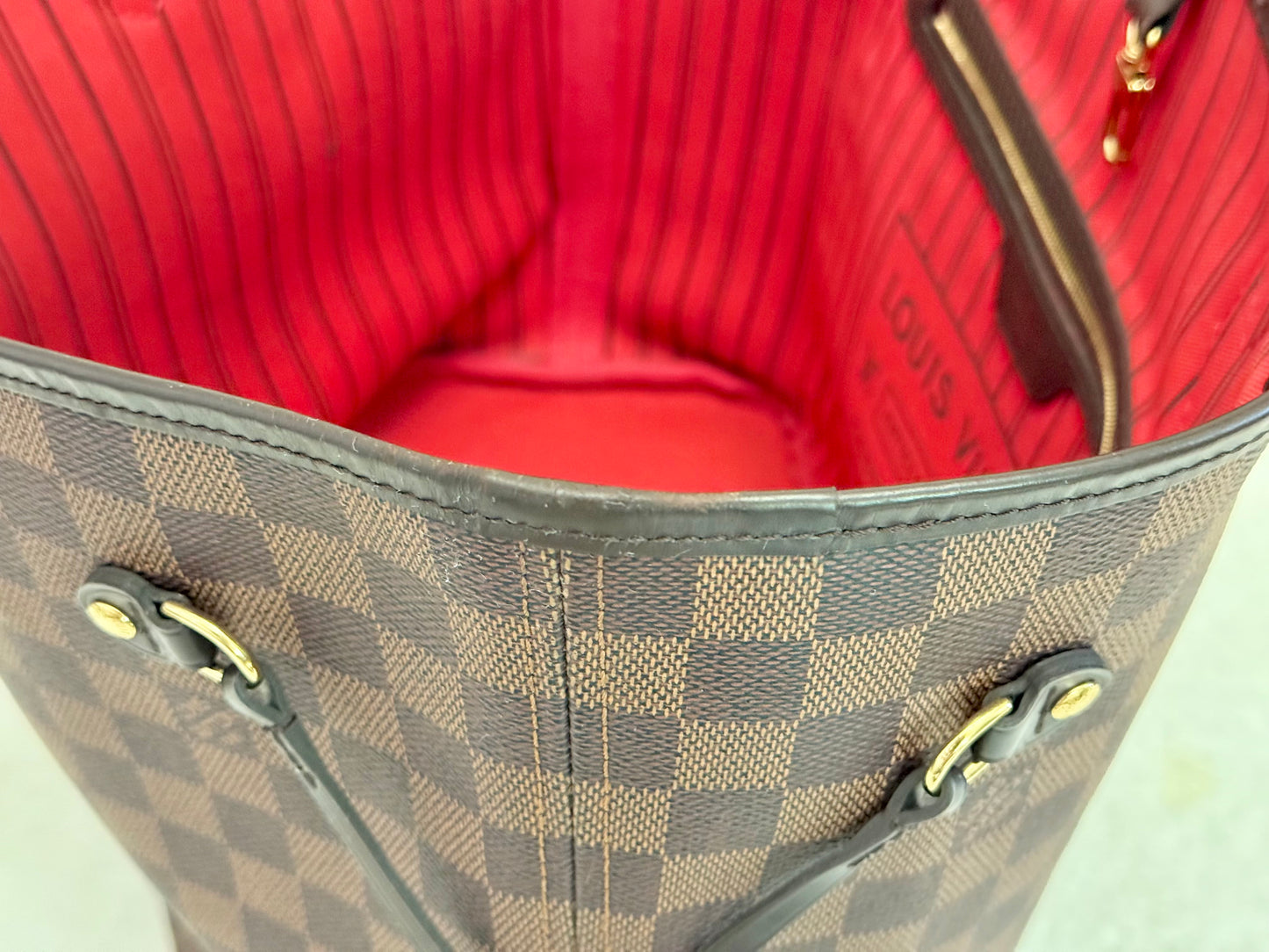 Louis Vuitton Neverfull MM Damier Ebene Bag Only