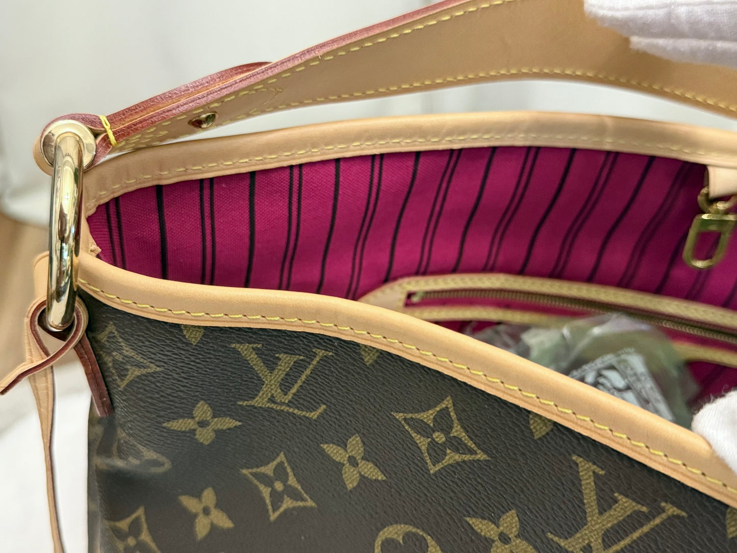Louis Vuitton Delightful MM Mono Pivoine