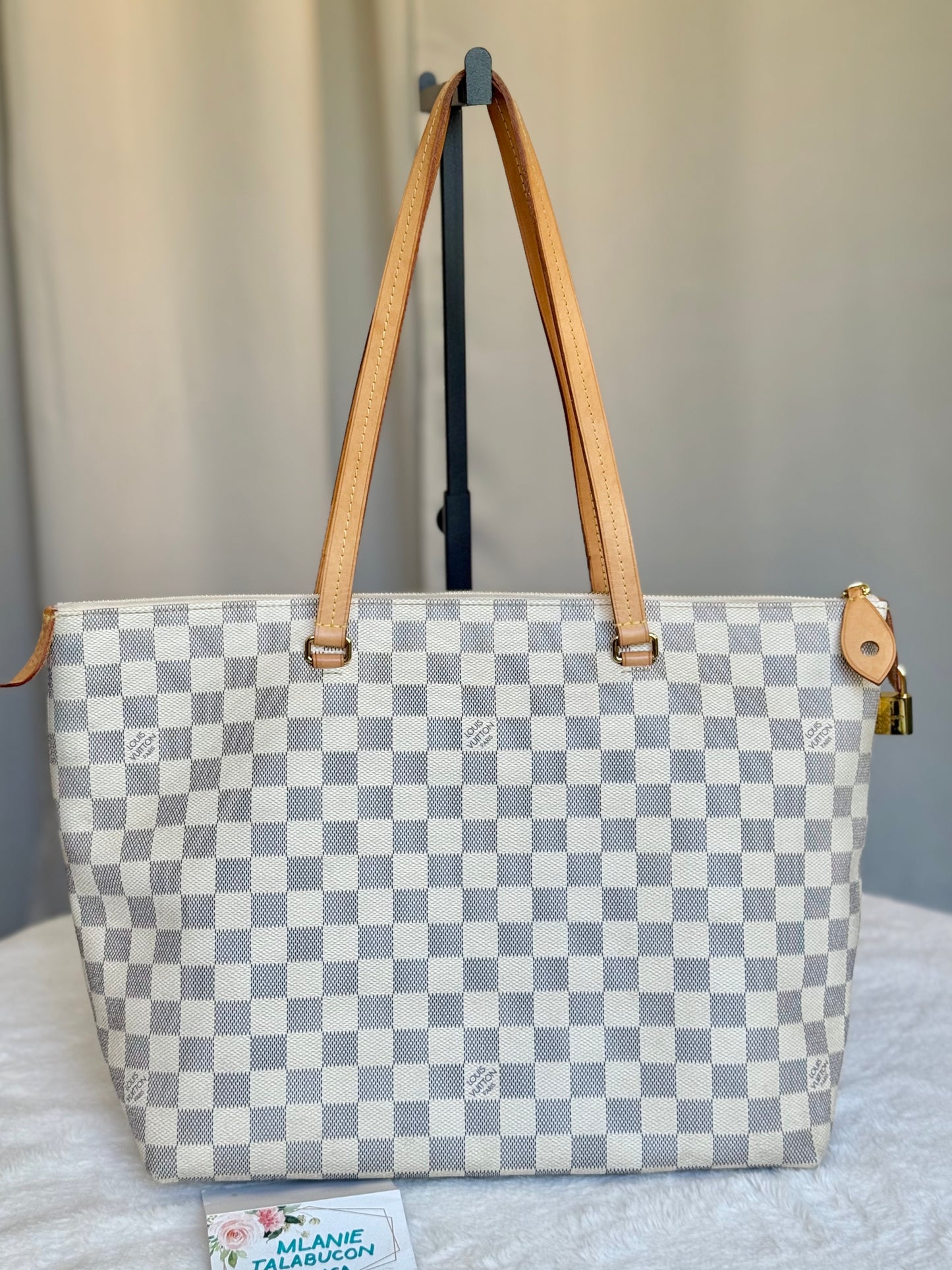 Louis Vuitton Ièna MM Damier Azur Rose Ballerine