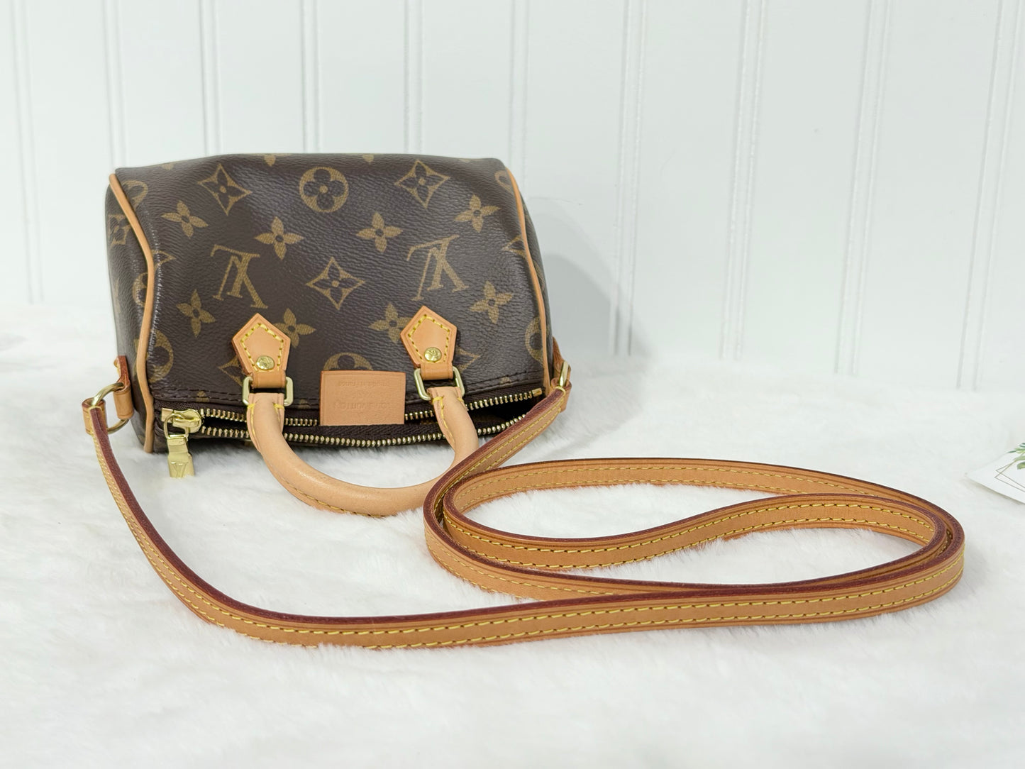 Louis Vuitton Nano Speedy Mono with Non-Detachable Strap